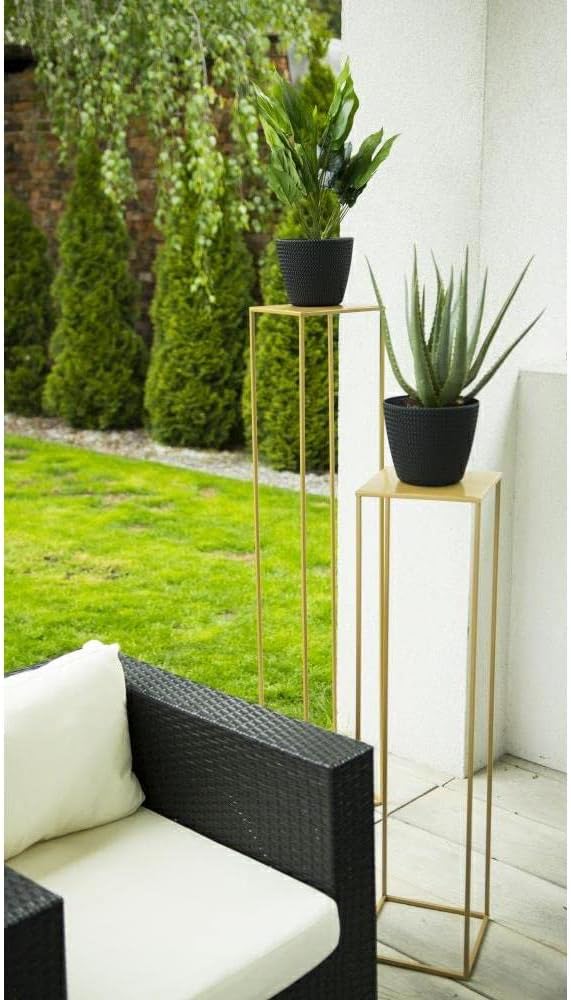 Blumenständer, 100 cm Gold