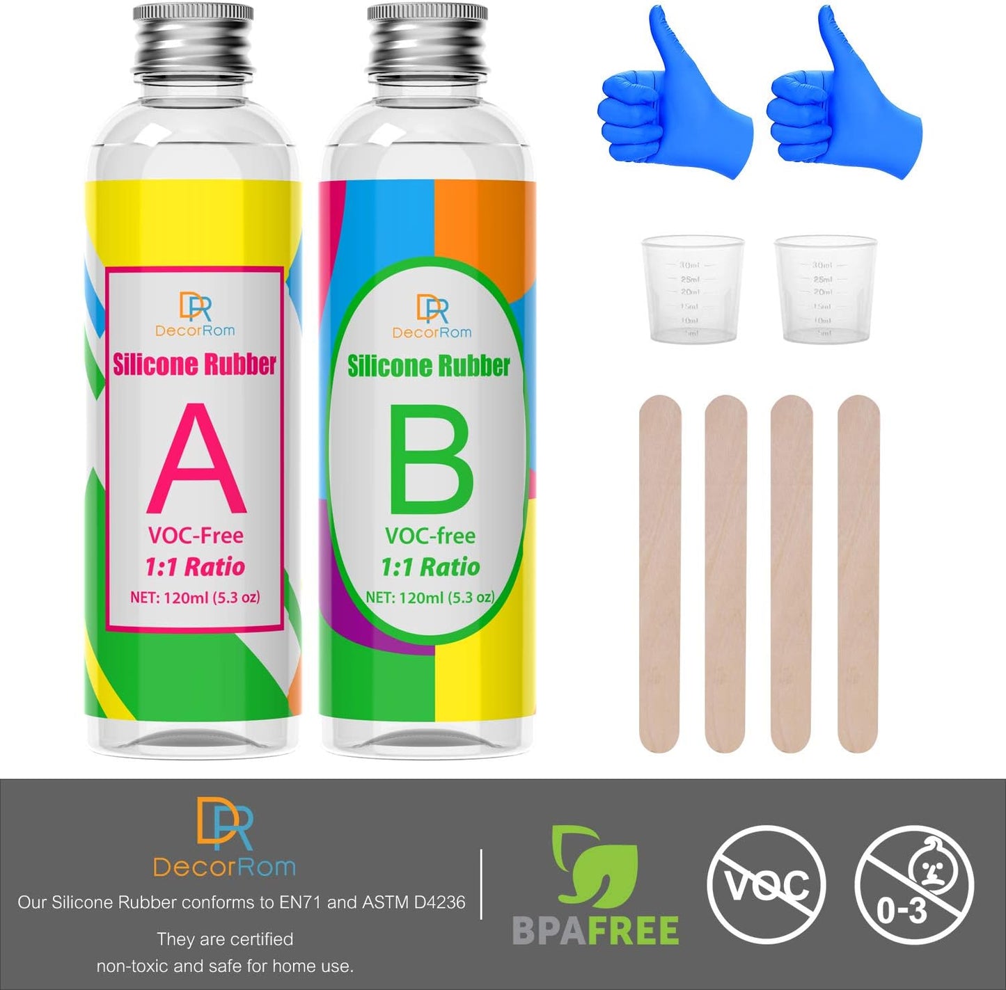 Flüssig-Silikon für Formherstellung, 240ml - Durchsichtig
