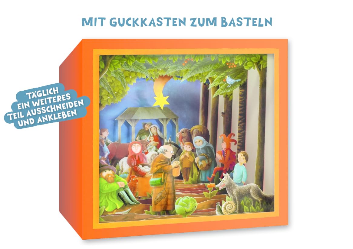 Der weite Weg nach Bethlehem. Ein Adventskalender zum Basteln und Vorlesen, Kalender