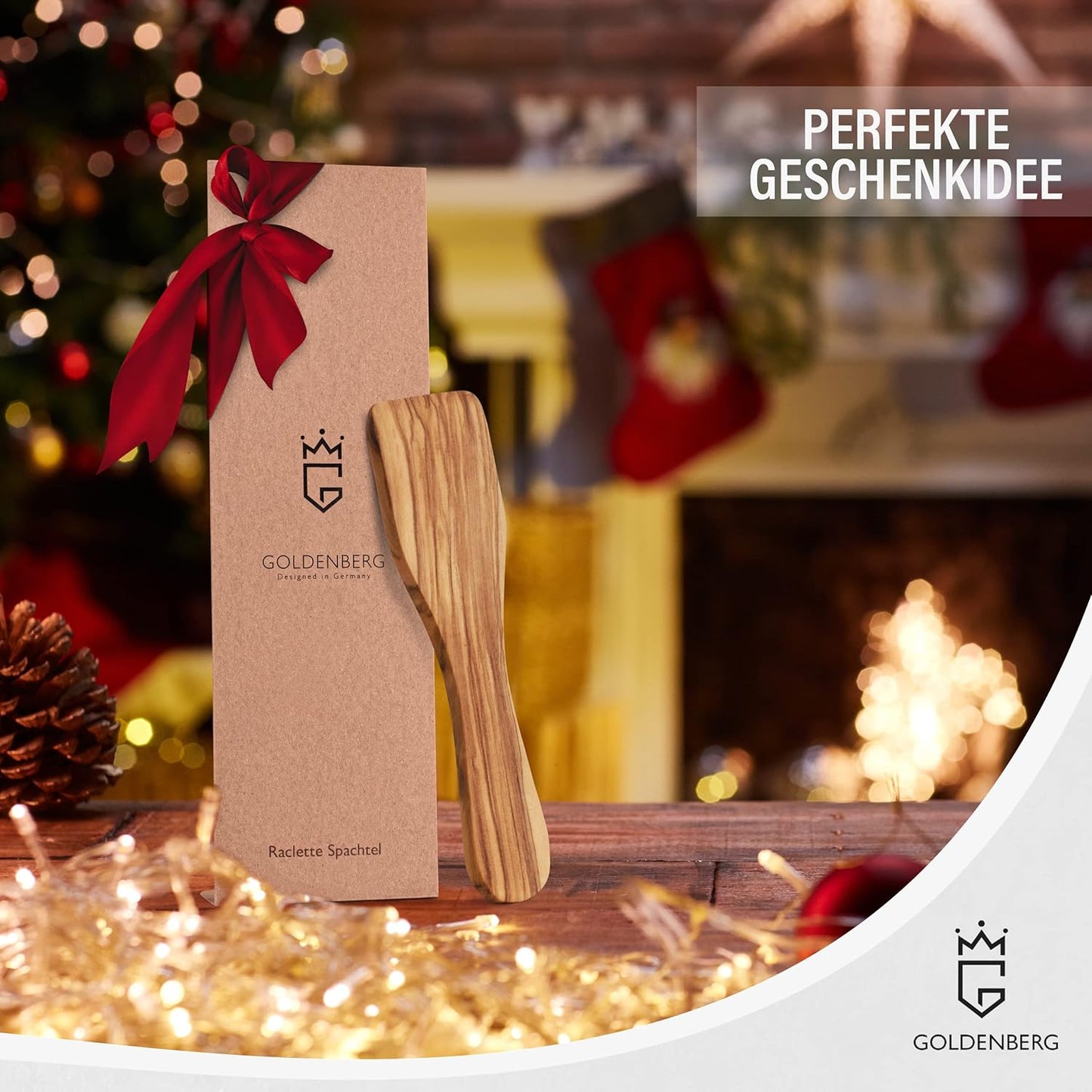 10er-Set Raclette-Schaber aus Olivenholz, 10er Set