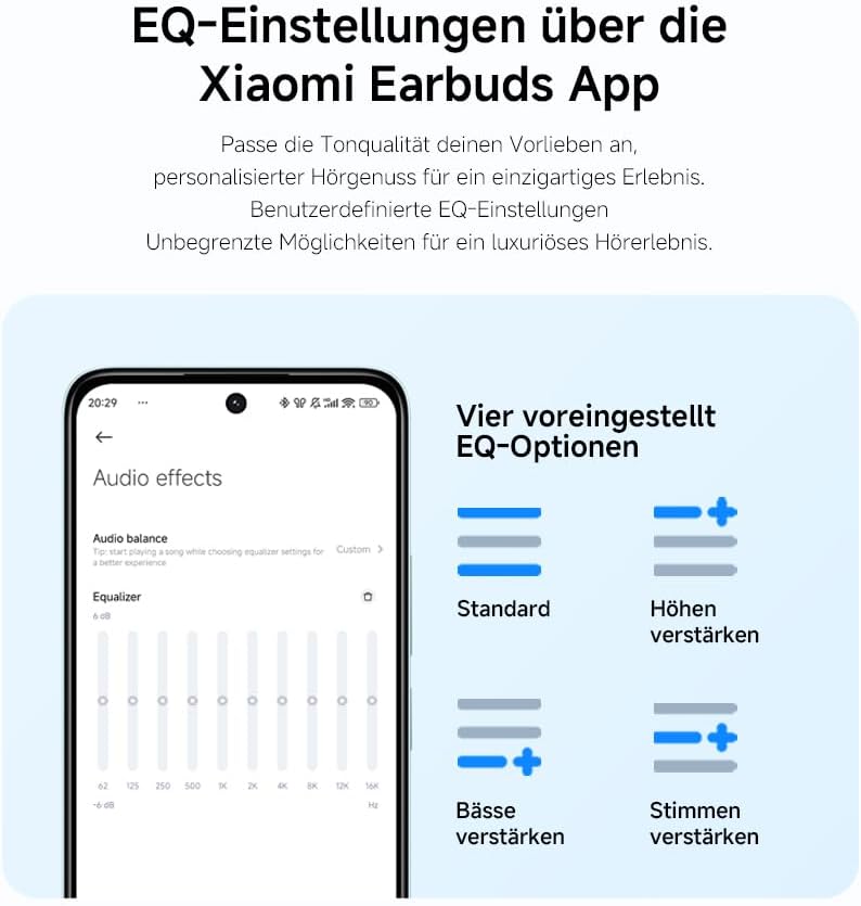 Redmi Buds 6 Lite In-Ear Kopfhörer mit Active Noise Cancelling, buds 6 lite Schwarz