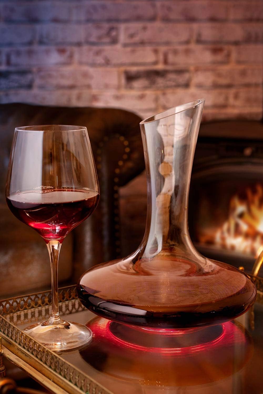 Weinkaraffe mit Korkverschluss, 1800 ml