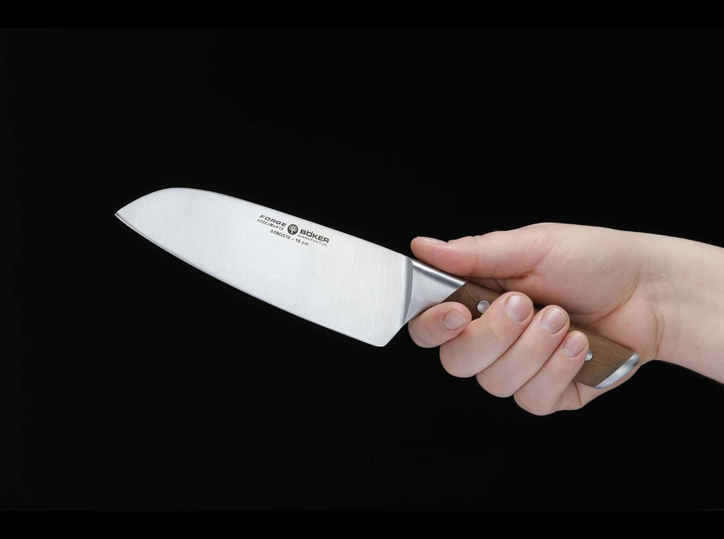 03BO512 Forge Wood Santoku, Forge Wood Santoku Kochmesser