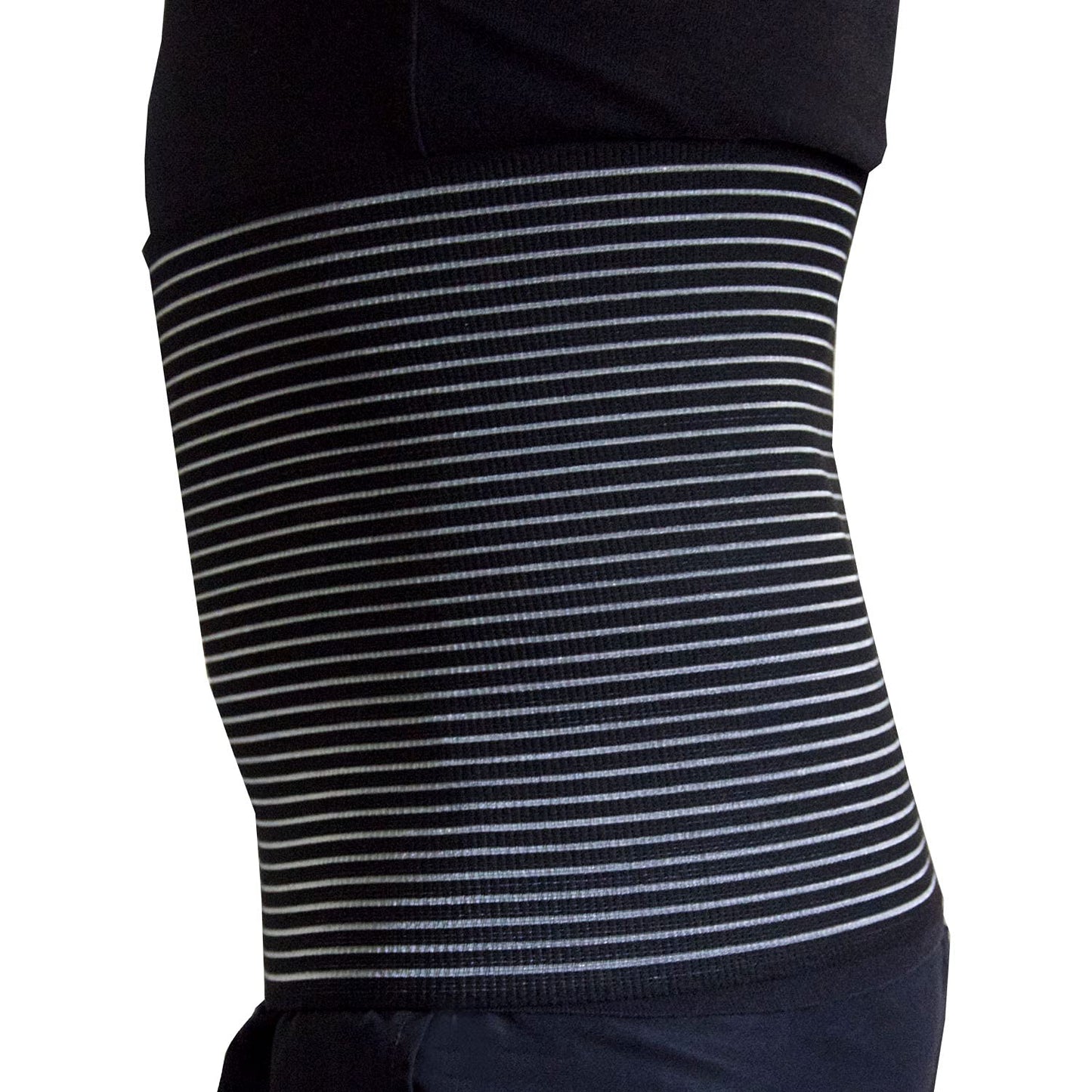 Postpartum Bauchgurt mit Rückenstütze, Schwarz S - 85/95 cm Bauchumfang