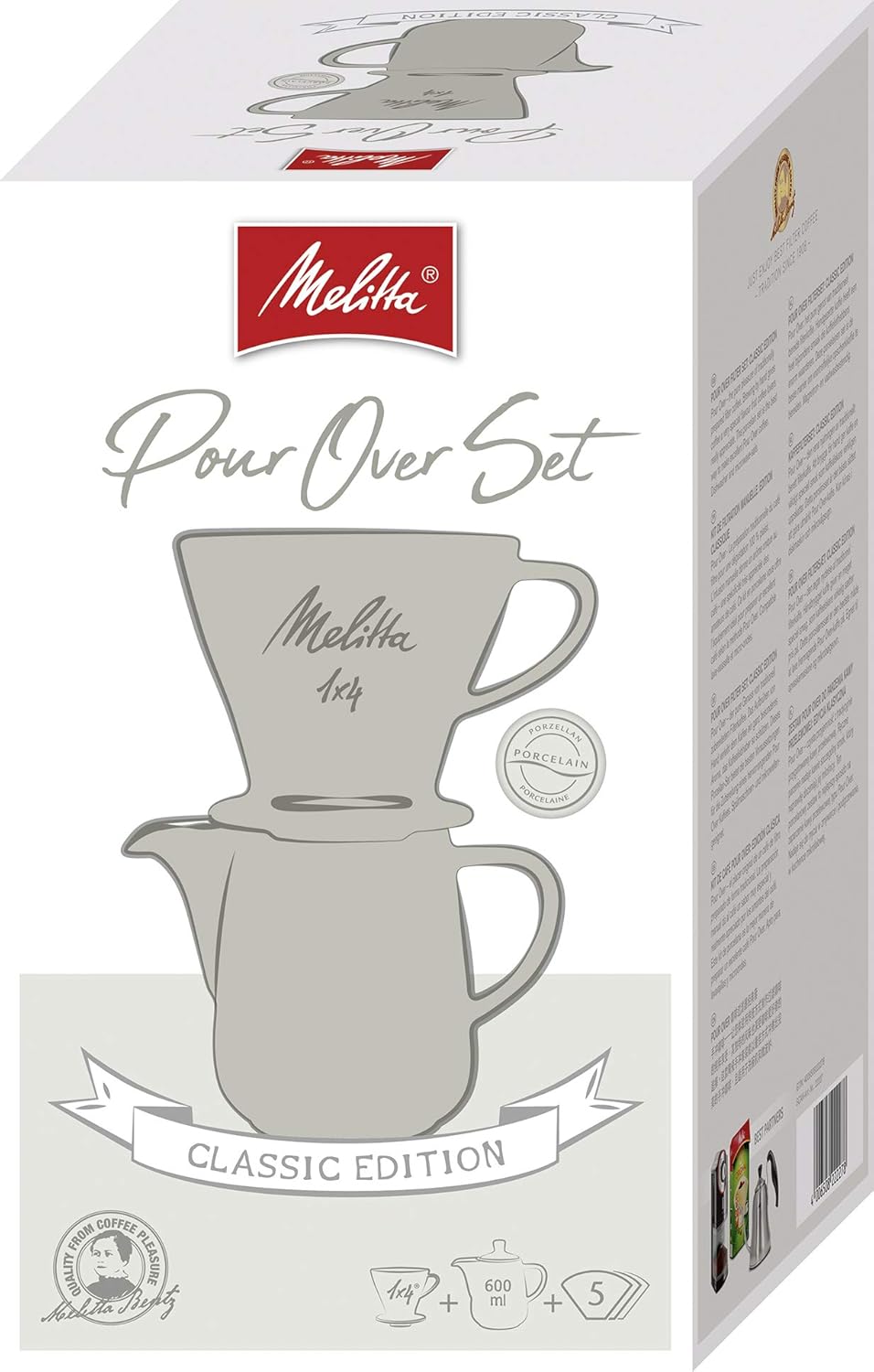 Pour Over Set mit Kaffeekanne und Filter (0,6 l)