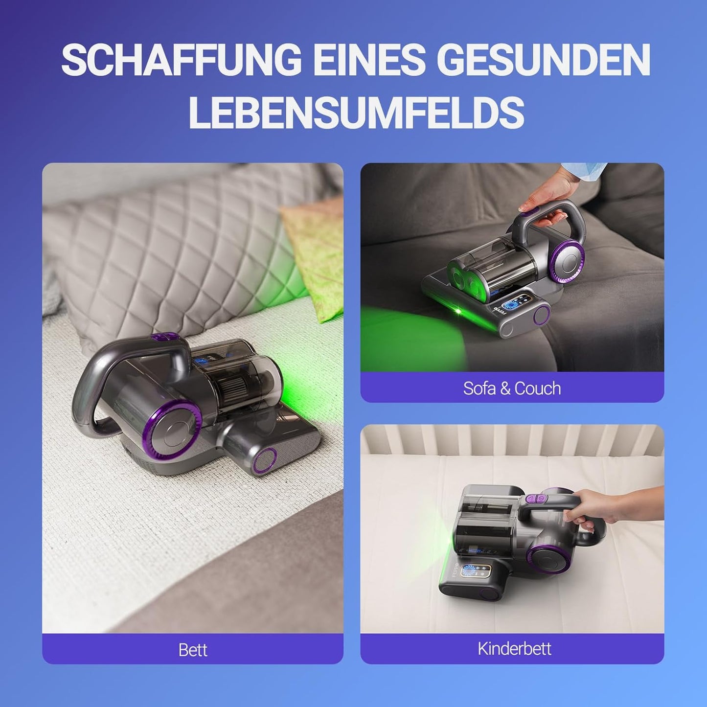 LW-P1012 Milbensauger mit UV-C-Licht & HEPA-Filter