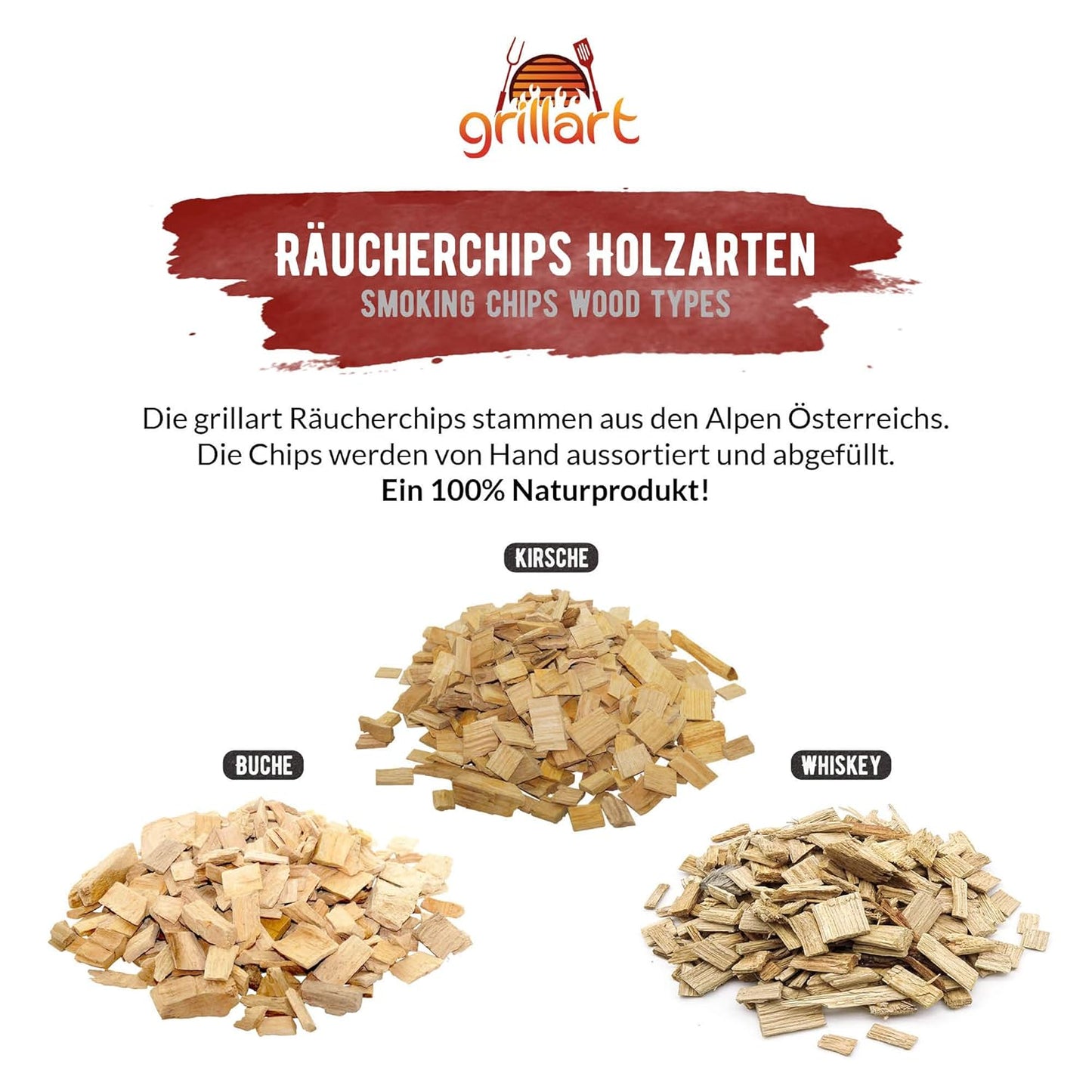 BBQ Räucherchips Mix-Set (3x750g), 3er Pack