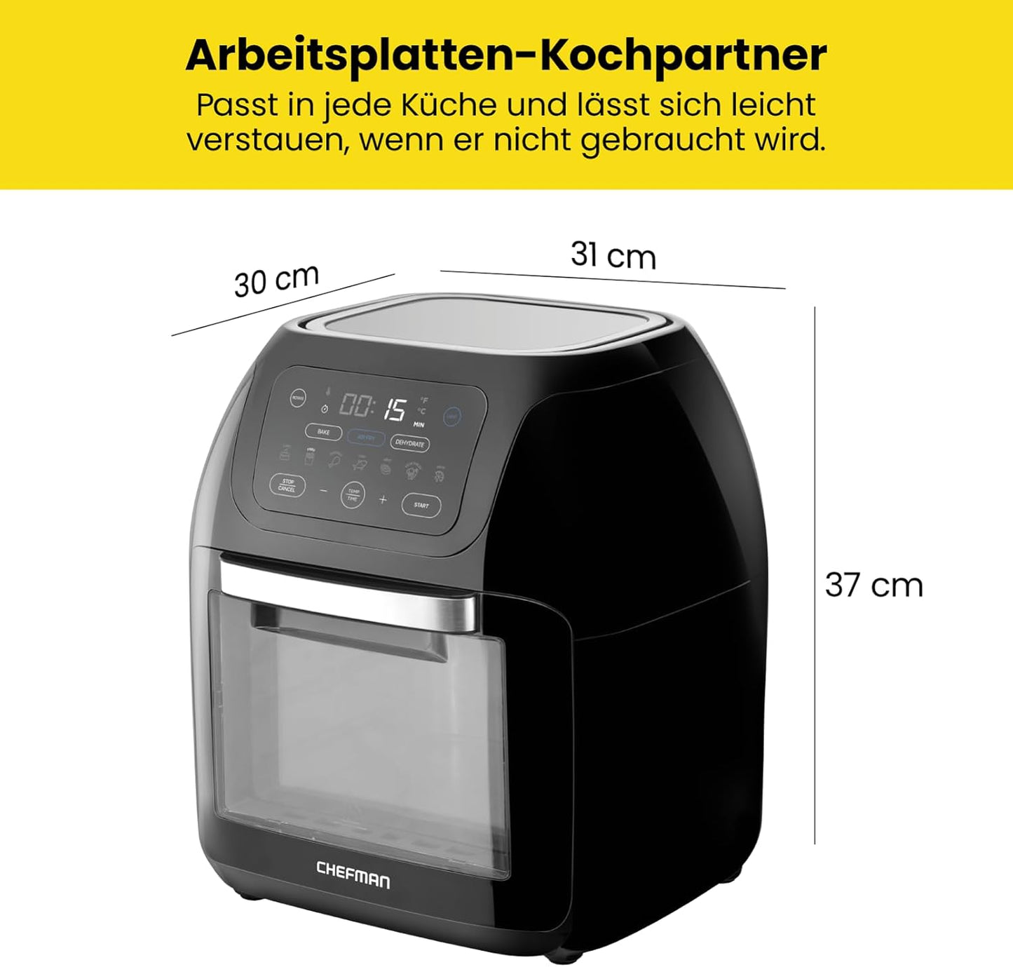 Multifunktionaler 10L-Heissluftofen, 10L