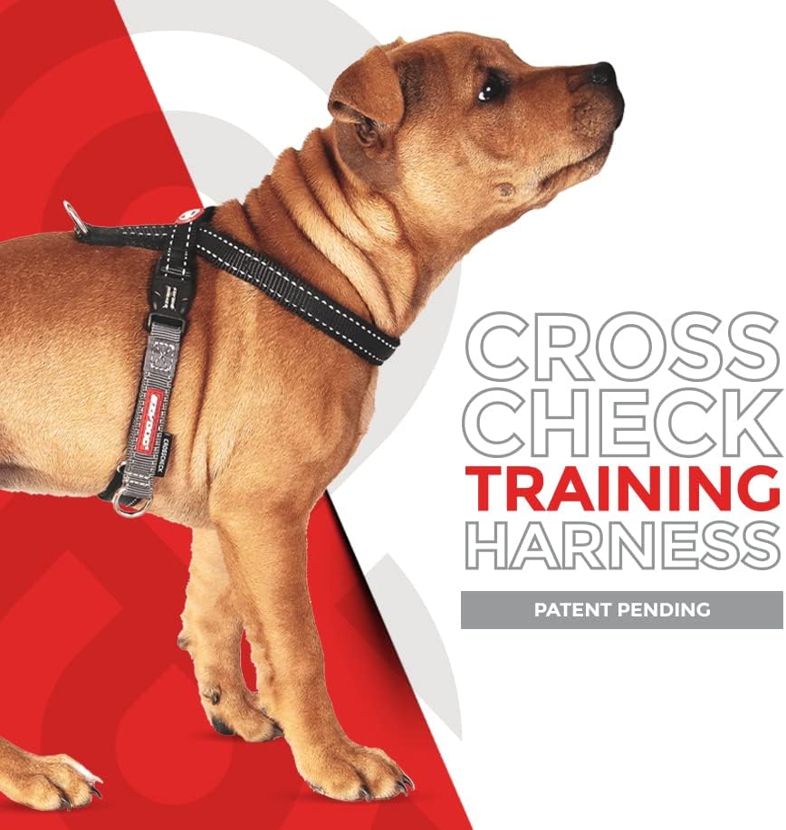 Crosscheck Geschirr, XL (72 - 96cm), Schwarz