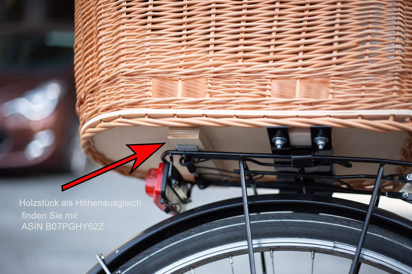Hundefahrradkorb mit Metallgitter und Kissen, XL mit Kissen ohne Einlage