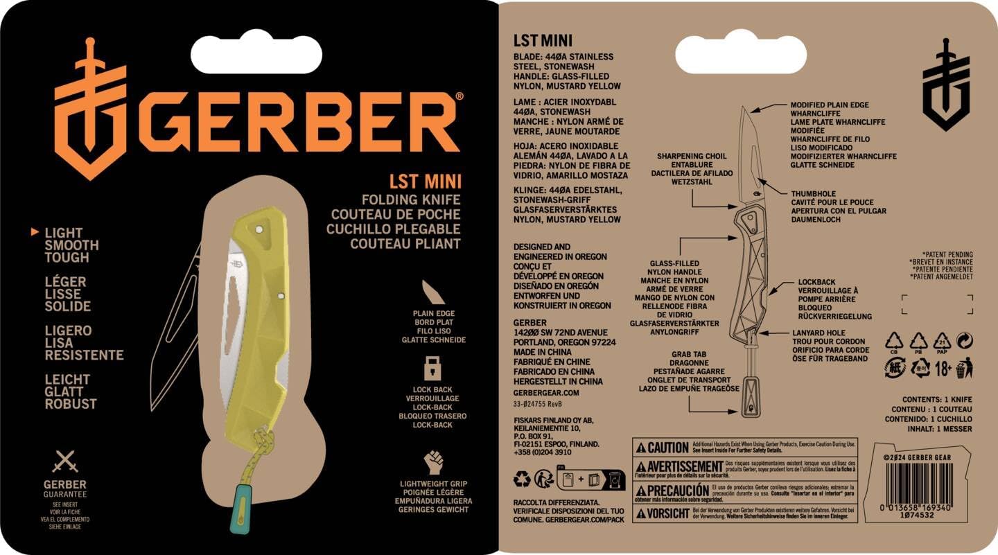 Taschenmesser LST Mini, Gelb
