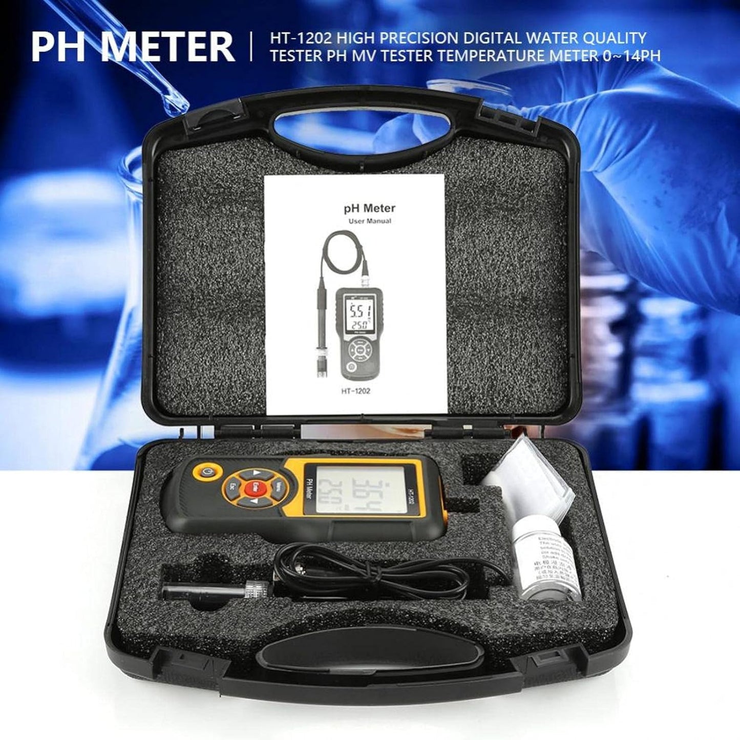Digitales PH-Messgerät HT-1202 0,05 pH Tester
