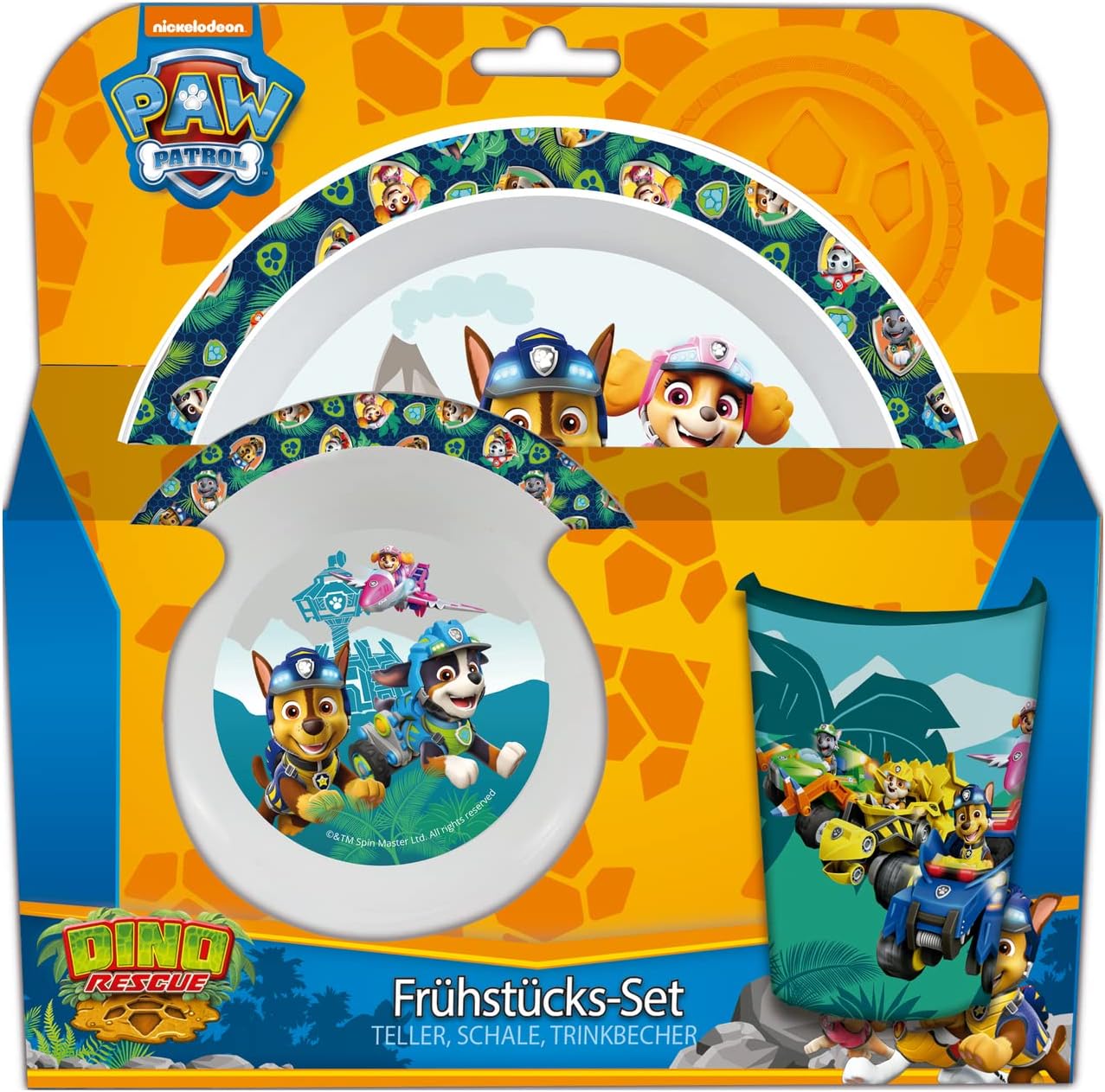 P:os 34824 - Dino Rescue Frühstücksset 3-tlg.