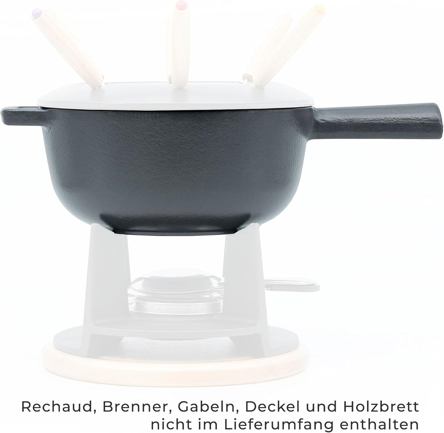 Ersatztopf für Käsefondue-Set, Dunkelgrau Ersatztopf