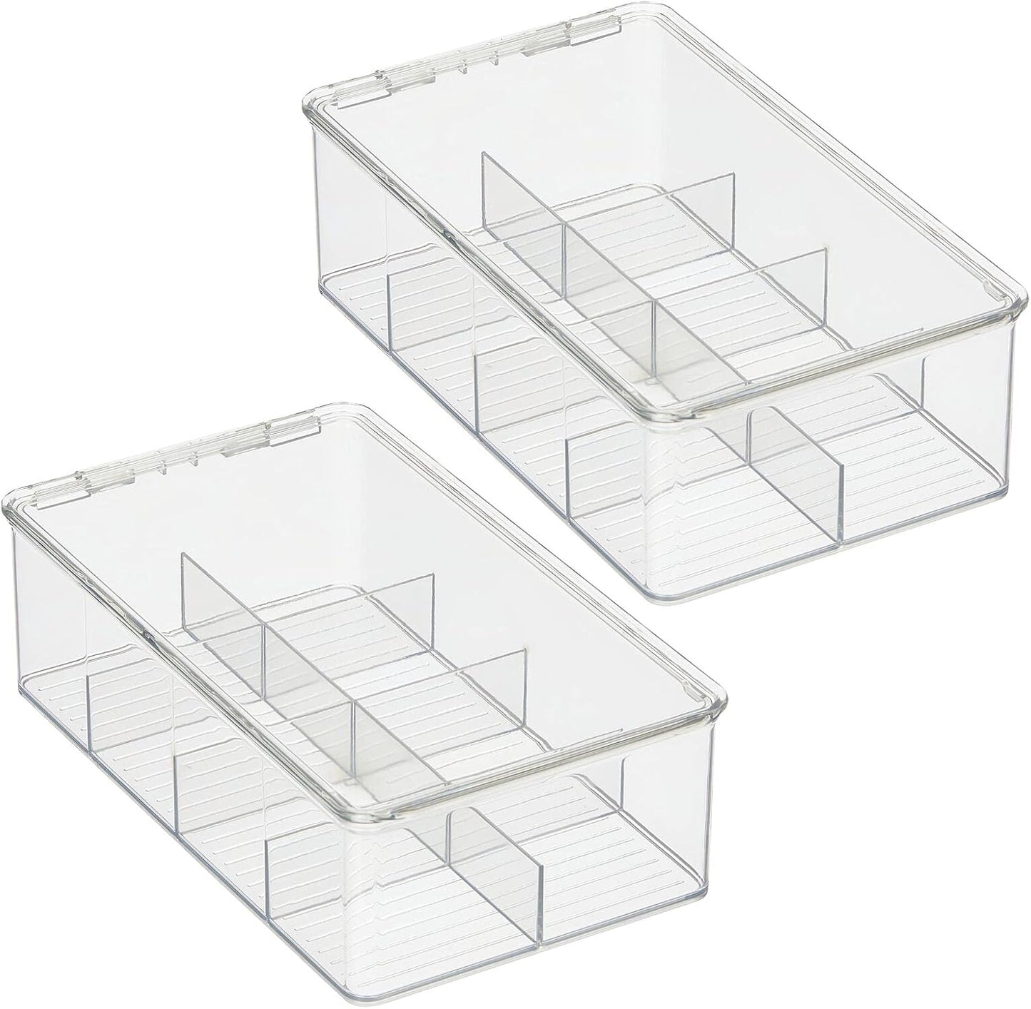 Küchen-Organizer Teebox-Set (2 Stück, 8 Fächer)