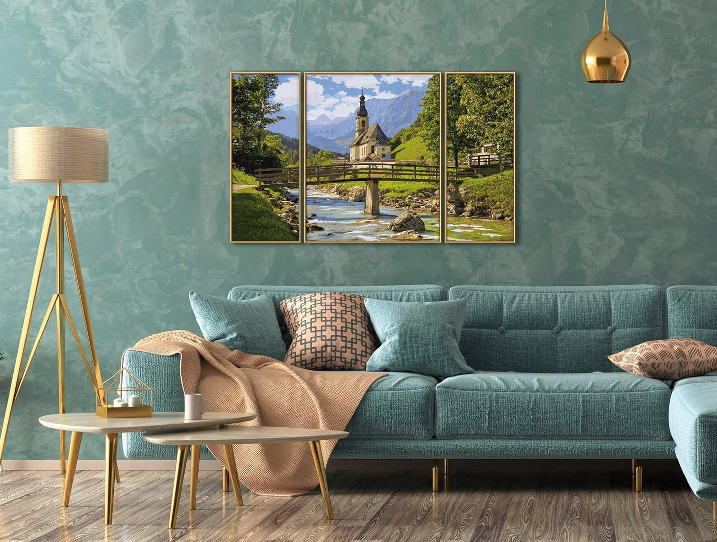 Malen nach Zahlen - St. Sebastian in der Ramsau