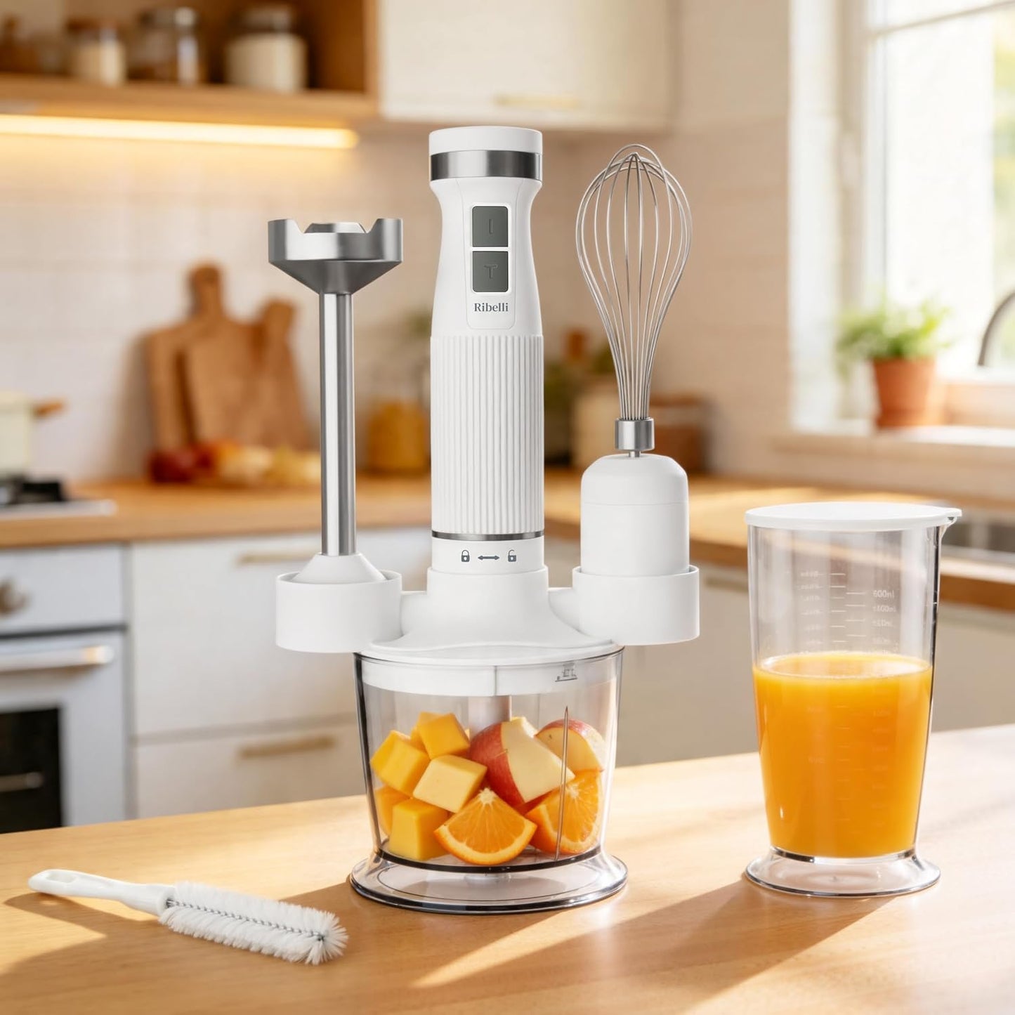 5in1 Elektrischer Stabmixer, Weiss