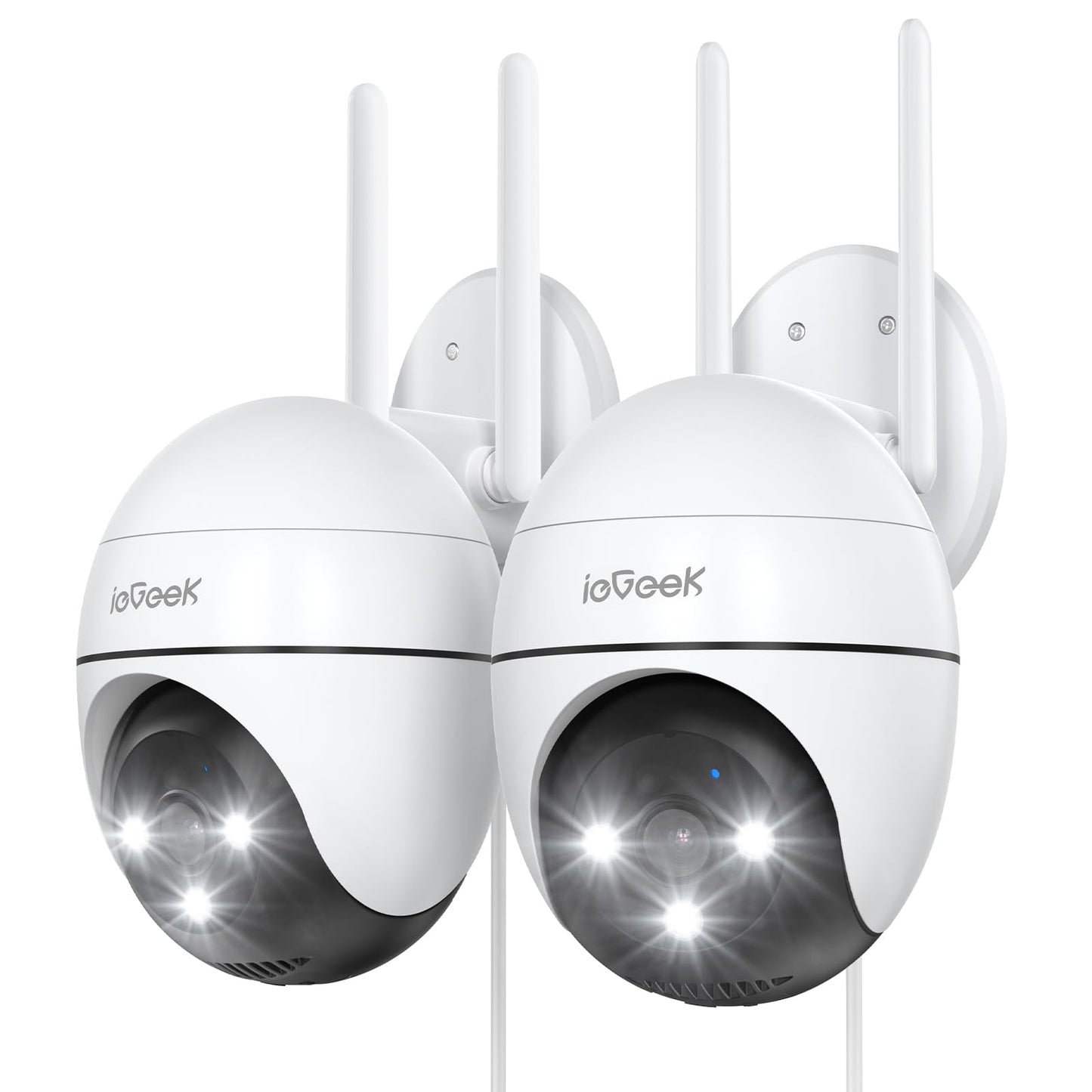 2K WLAN-Überwachungskamera-Set ZS-GQ2, 360° PTZ, 2 Stück, 2PCS-3MP-2,4GHz