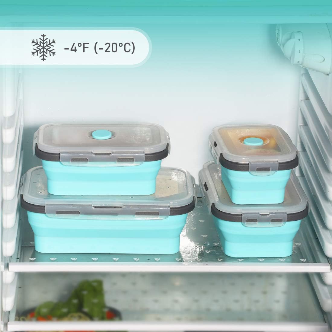 Lunchbox Set, Blau und Grau