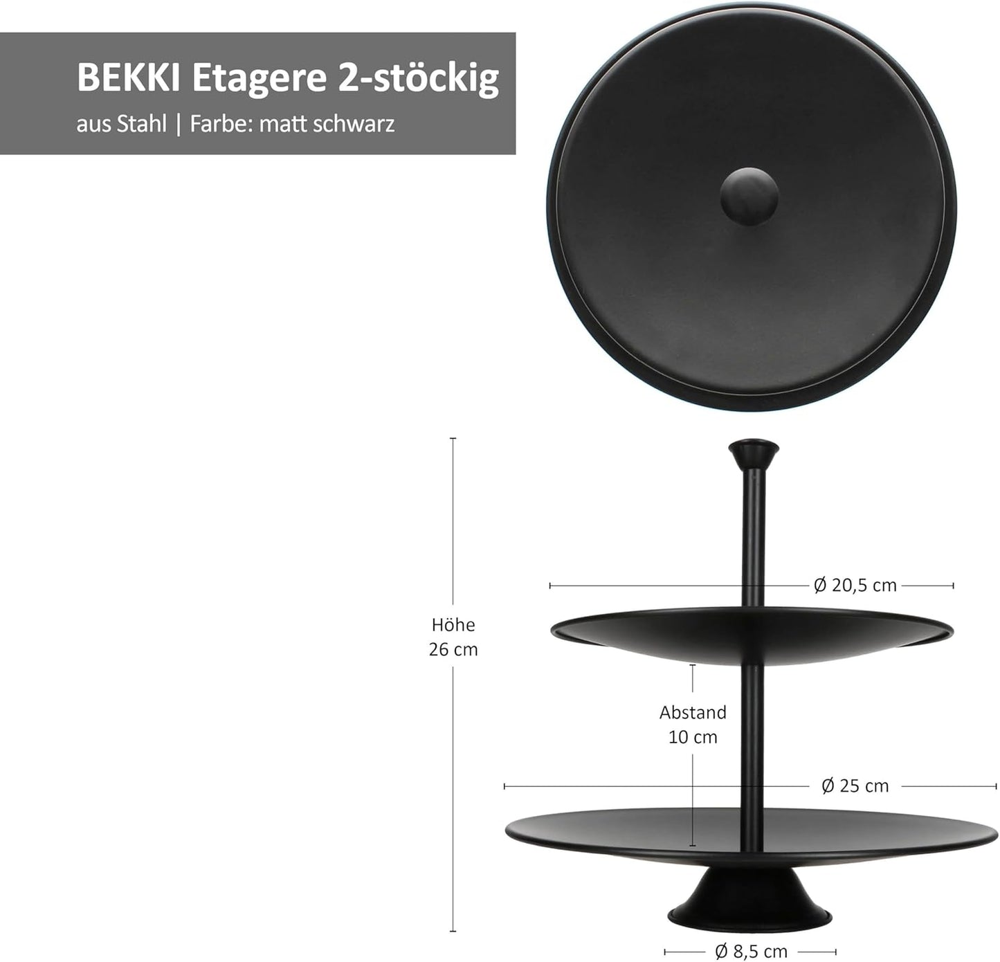 2-stöckige Etagere