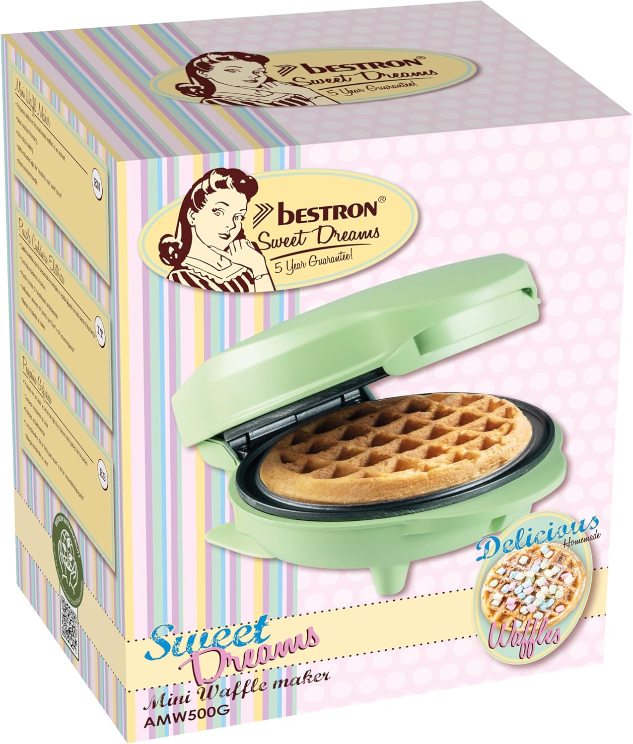 Mini-Waffeleisen, Mint Mattiert