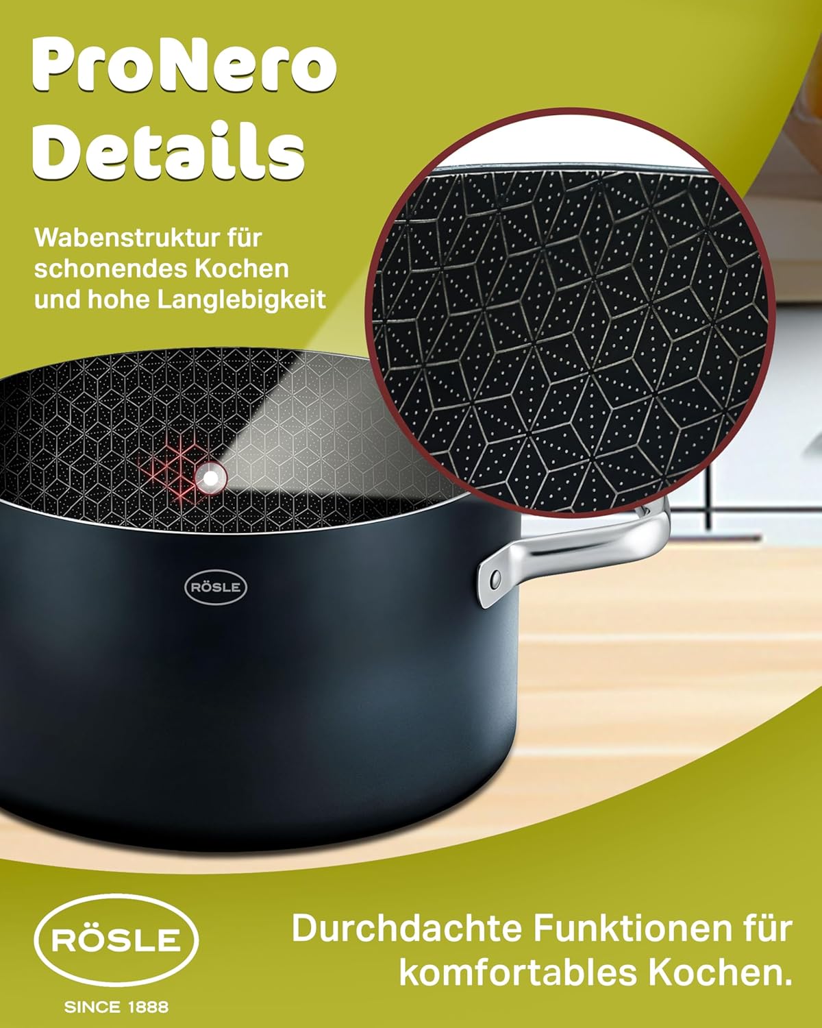Topfset Ebonic ProNero, Topfset 5 teilig