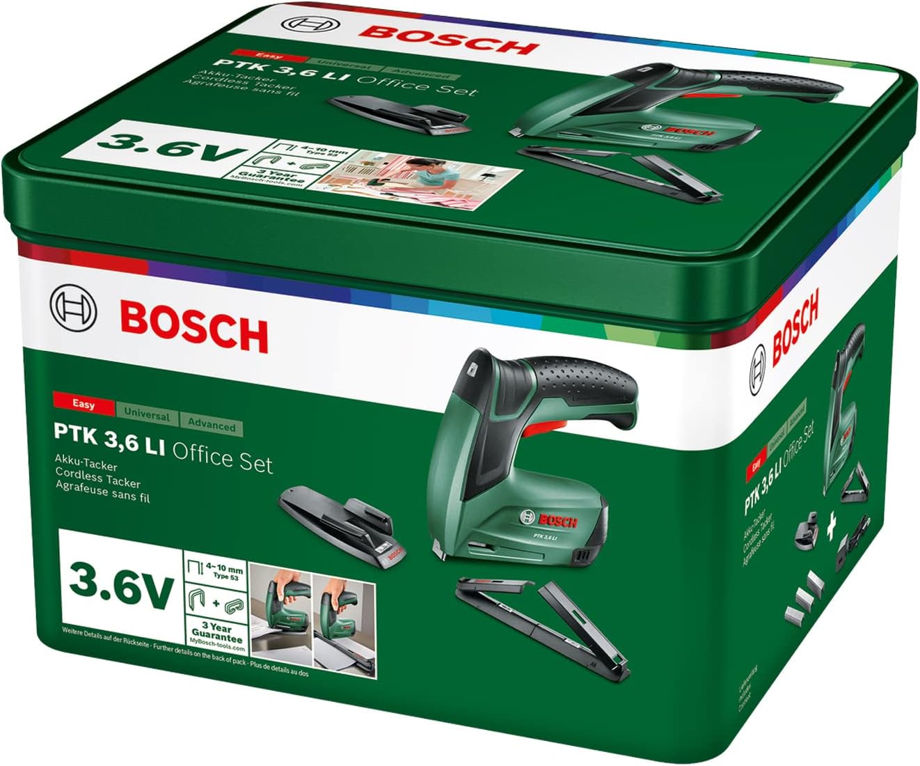 Akku-Tacker PTK 3,6 LI Office Set, PTK 3,6 LI | 1,5 Ah | Office Set