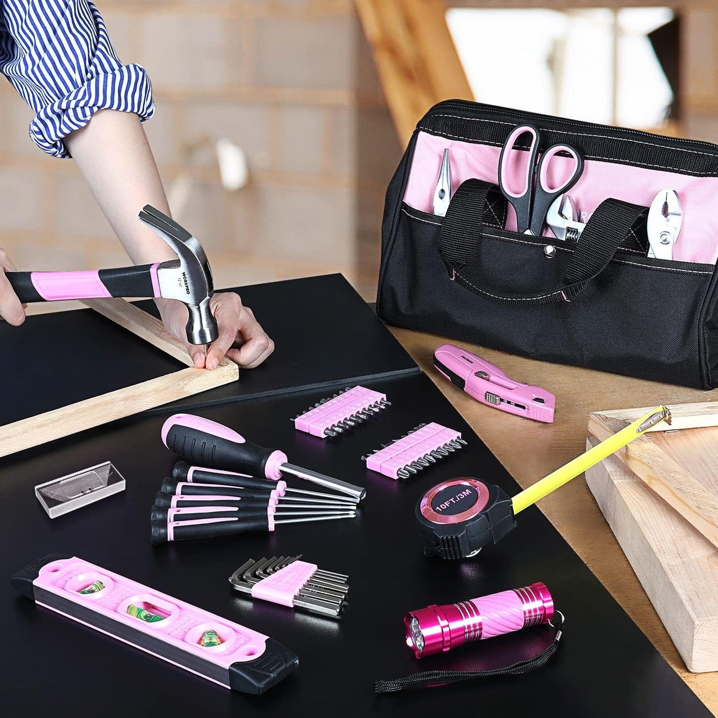 Pink Werkzeug-Set