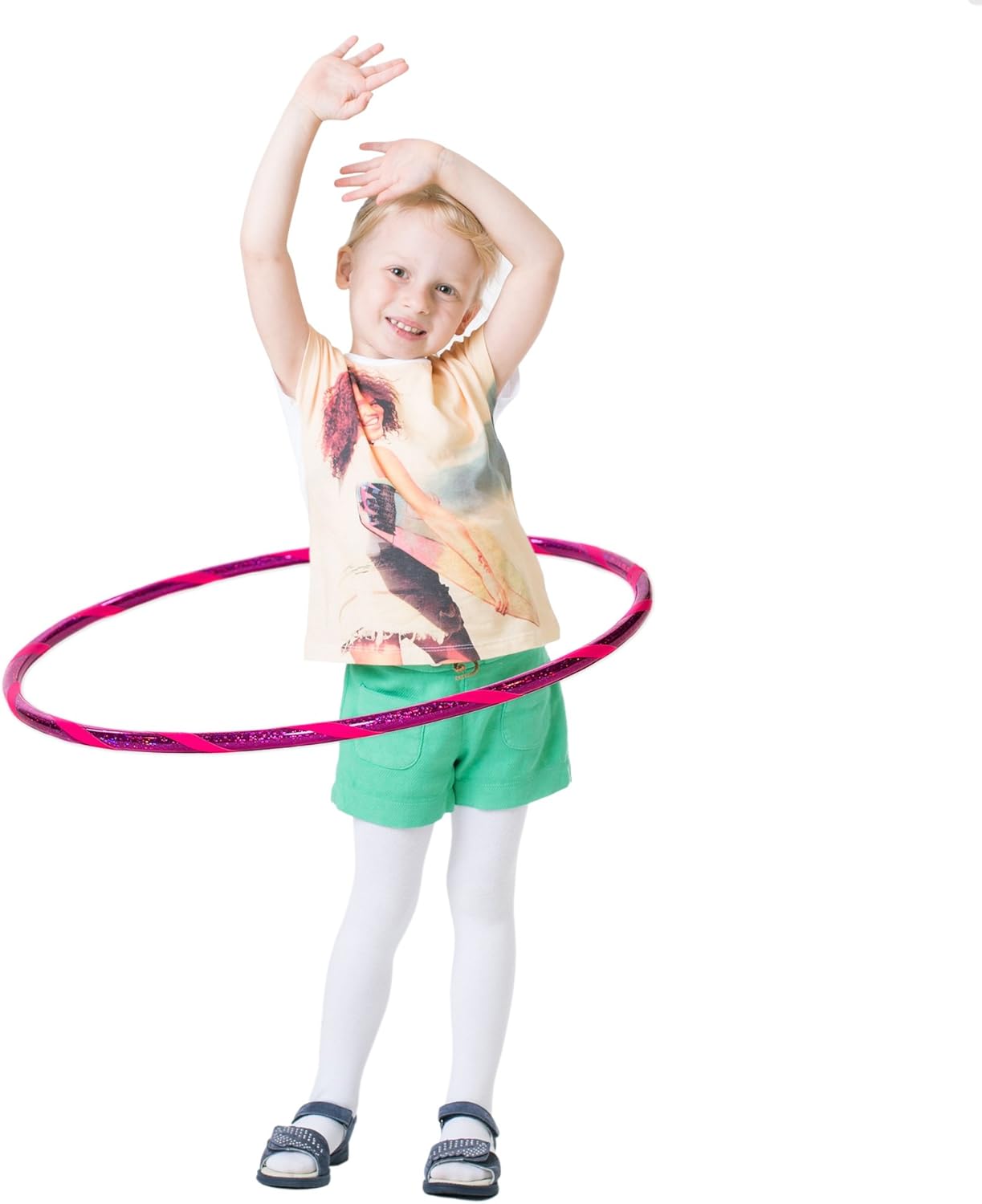 Hula Hoop Reifen für Kinder, Ø70cm Glitter-Pink-Pink
