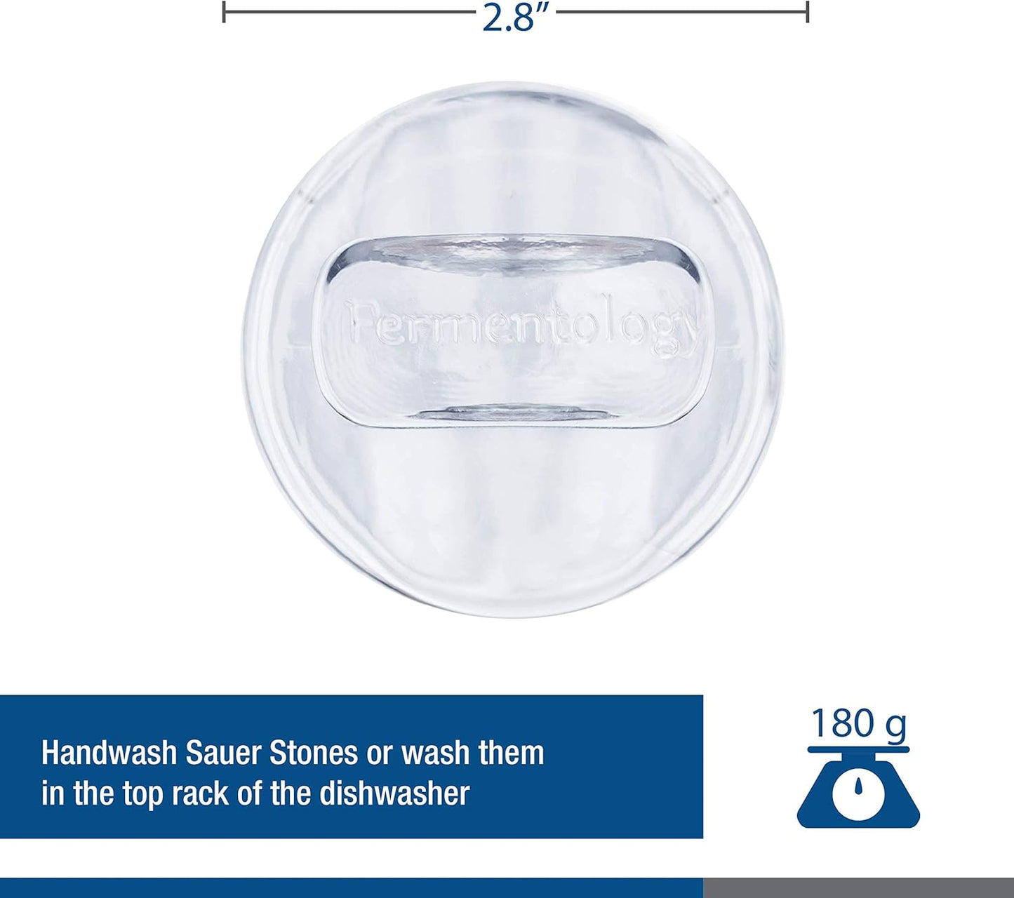 4er-Set Glasgewichte für Fermentierung, Weithals 4 er