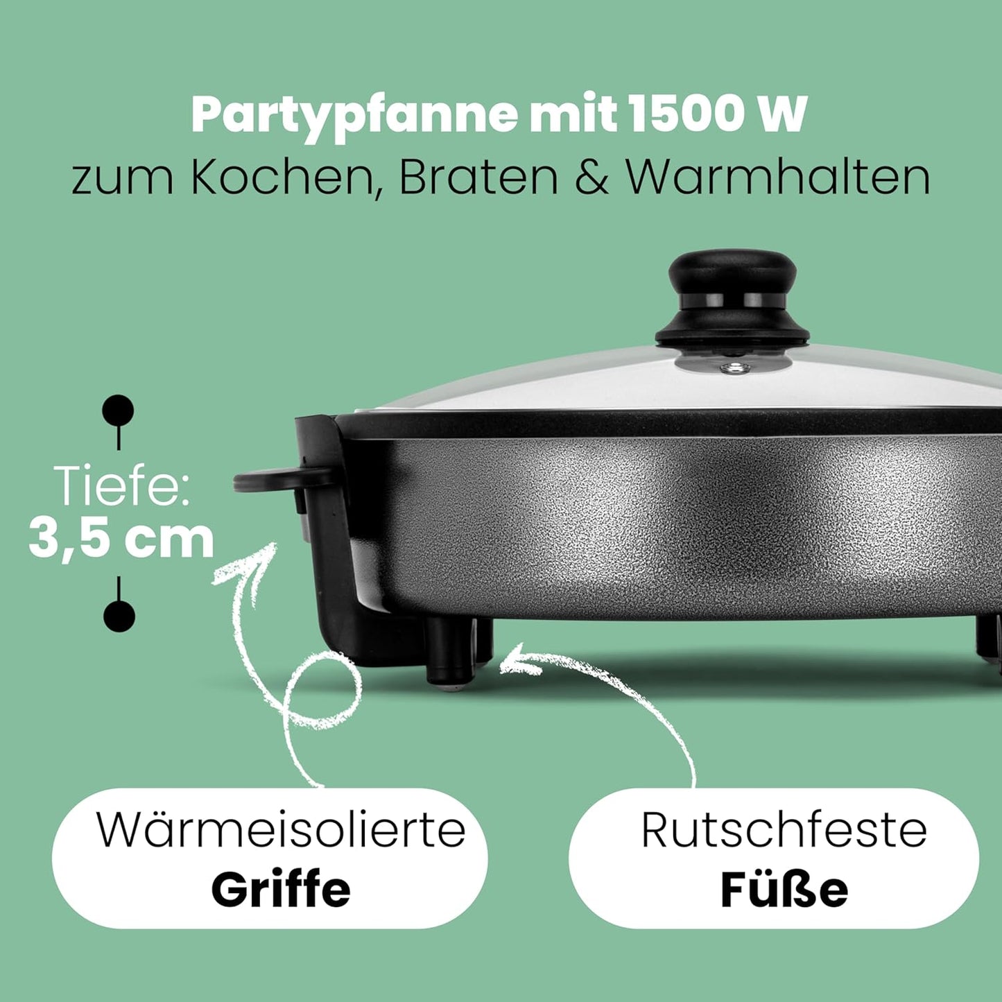 PP3401 Multifunktions-Partypfanne, 32 cm Ø