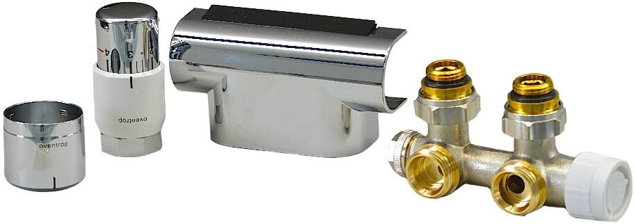 Anschluss-Set für Badheizkörper, Chrom