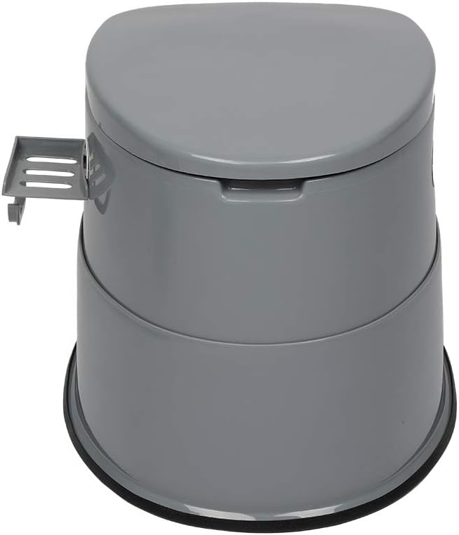 Tragbare Campingtoilette, Grau