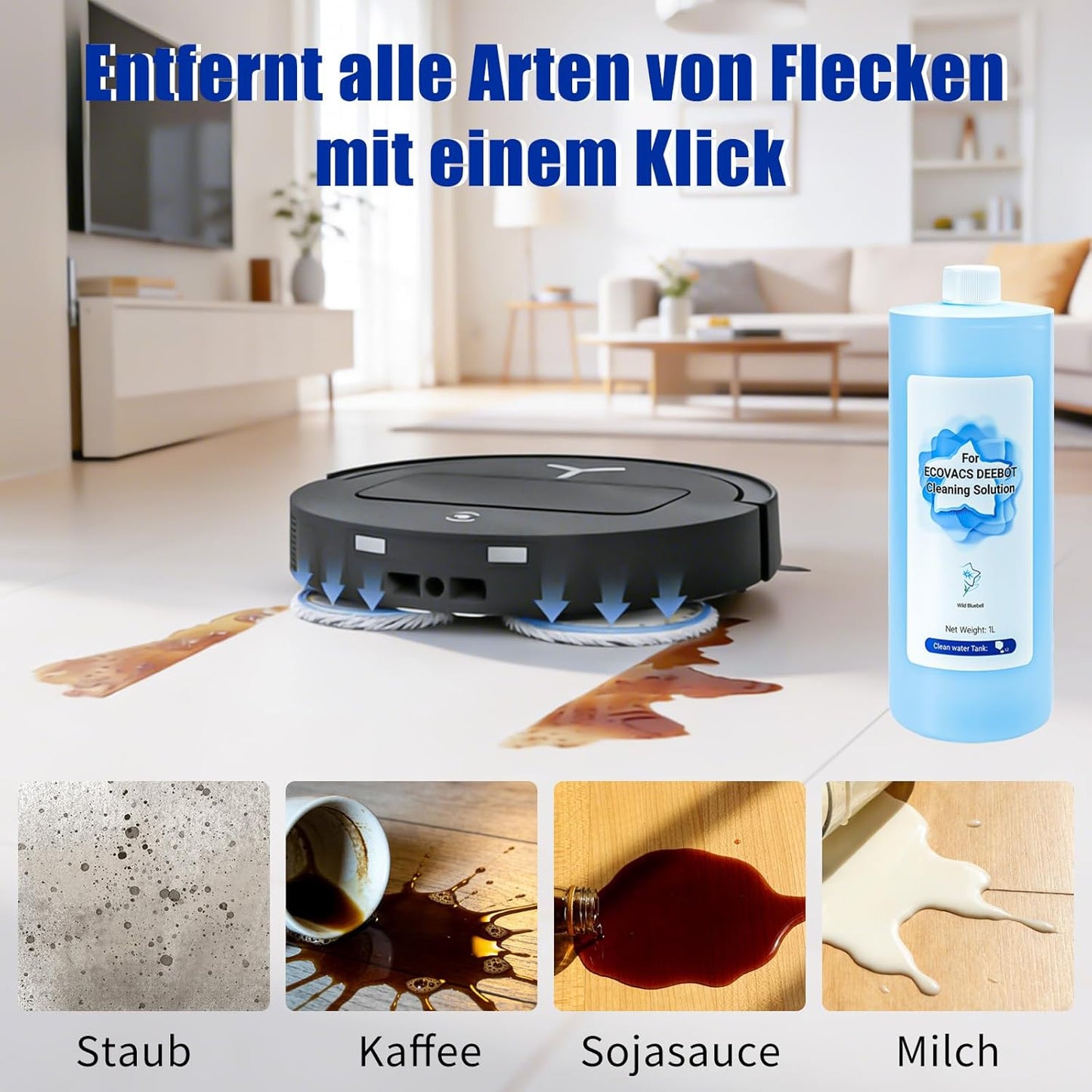 Reinigungsmittel für Ecovacs Deebot Saugroboter