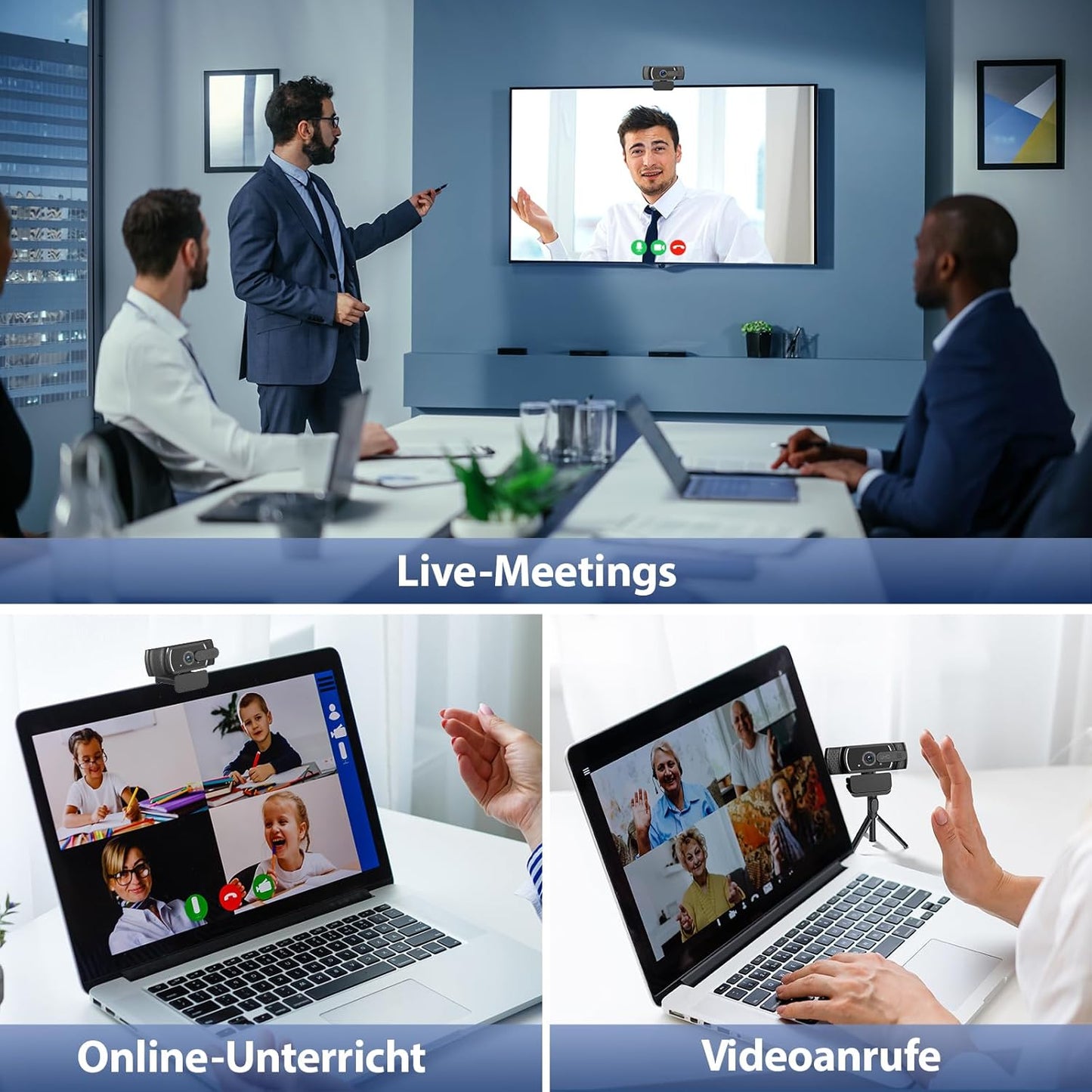 4K Webcam W12 mit Sony-Sensor und Autofokus, 4K