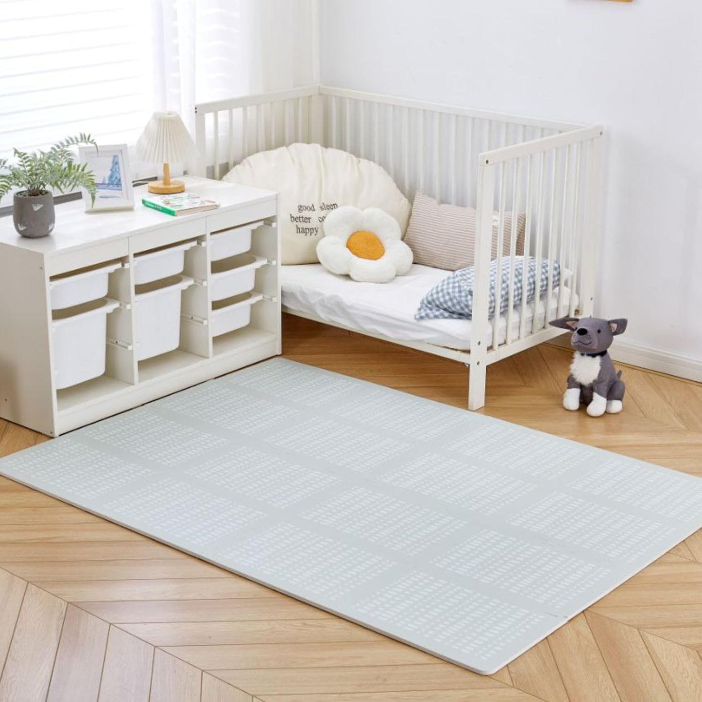 Baby Puzzlematte, Hygge Grau / 1,7x1,2m