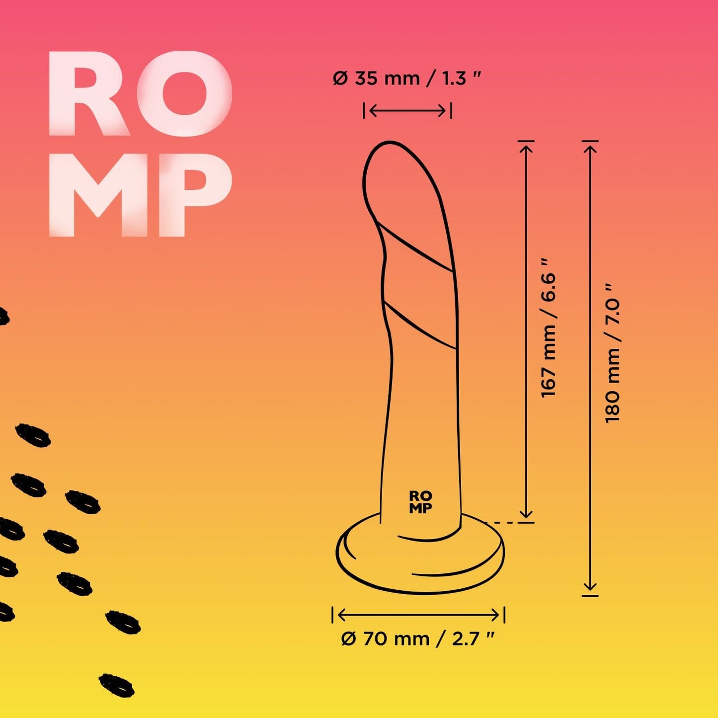 Dizi Dildo mit Saugnapf, Vibrator-kompatibel, Dizi