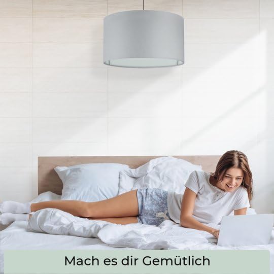 Lampenschirm, Grau Ø 50cm | Höhe 33cm