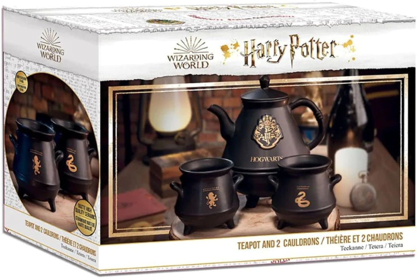 Teekanne mit Hogwarts-Kessel-Set, Single