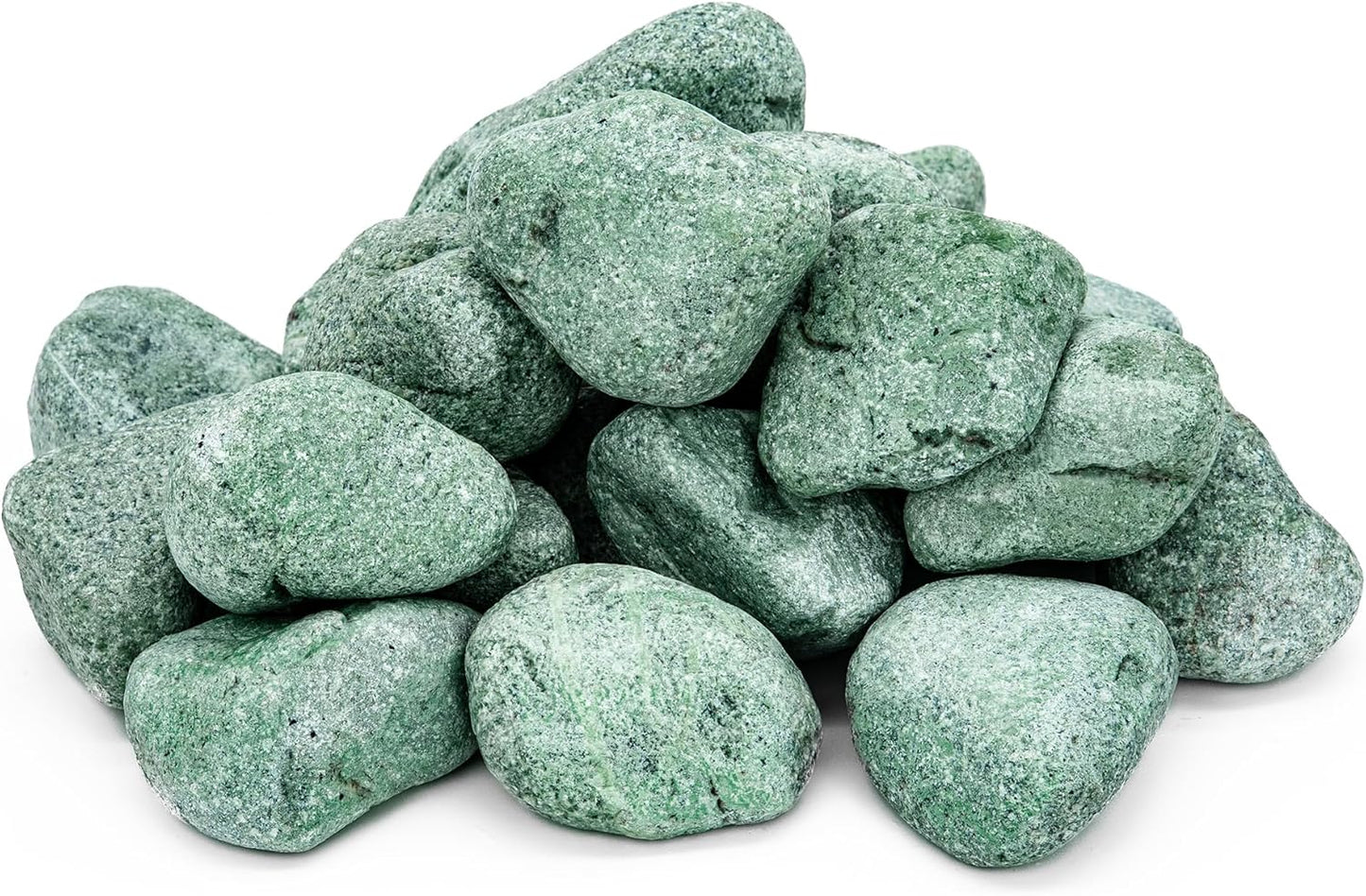 Saunasteine Jadeit, 15 kg, 10-15 cm