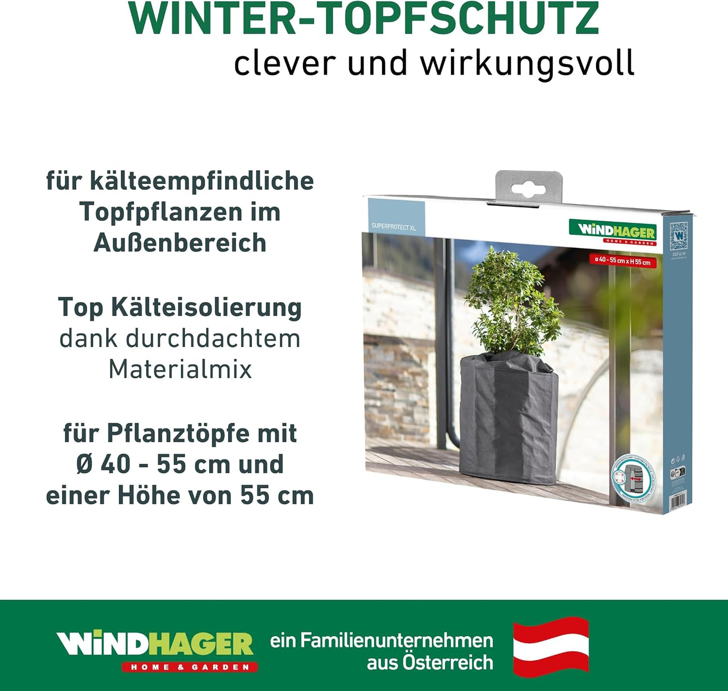 Winter-Topfschutz Superprotect XL (40-55 cm x 55 cm), Ø 40-55 cm x 55cm