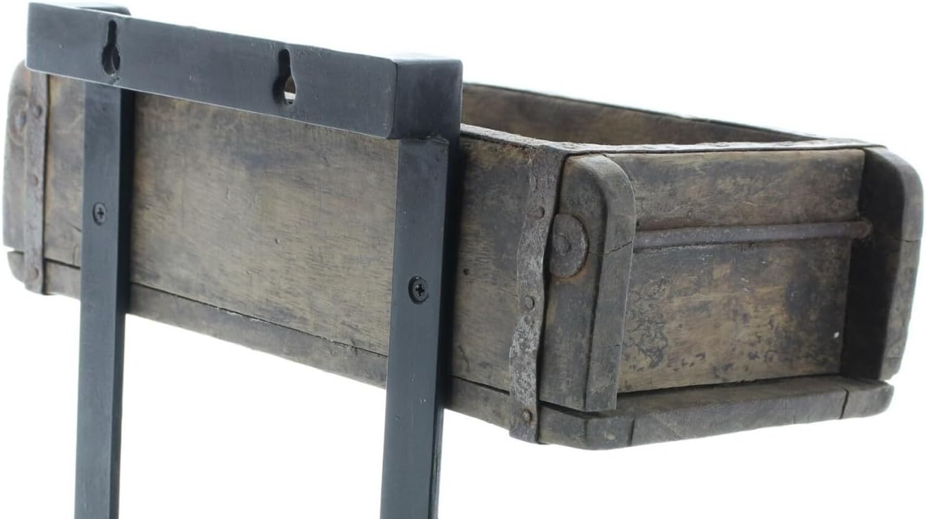Kolonial - Wandregal mit 3 Pflanzkasten