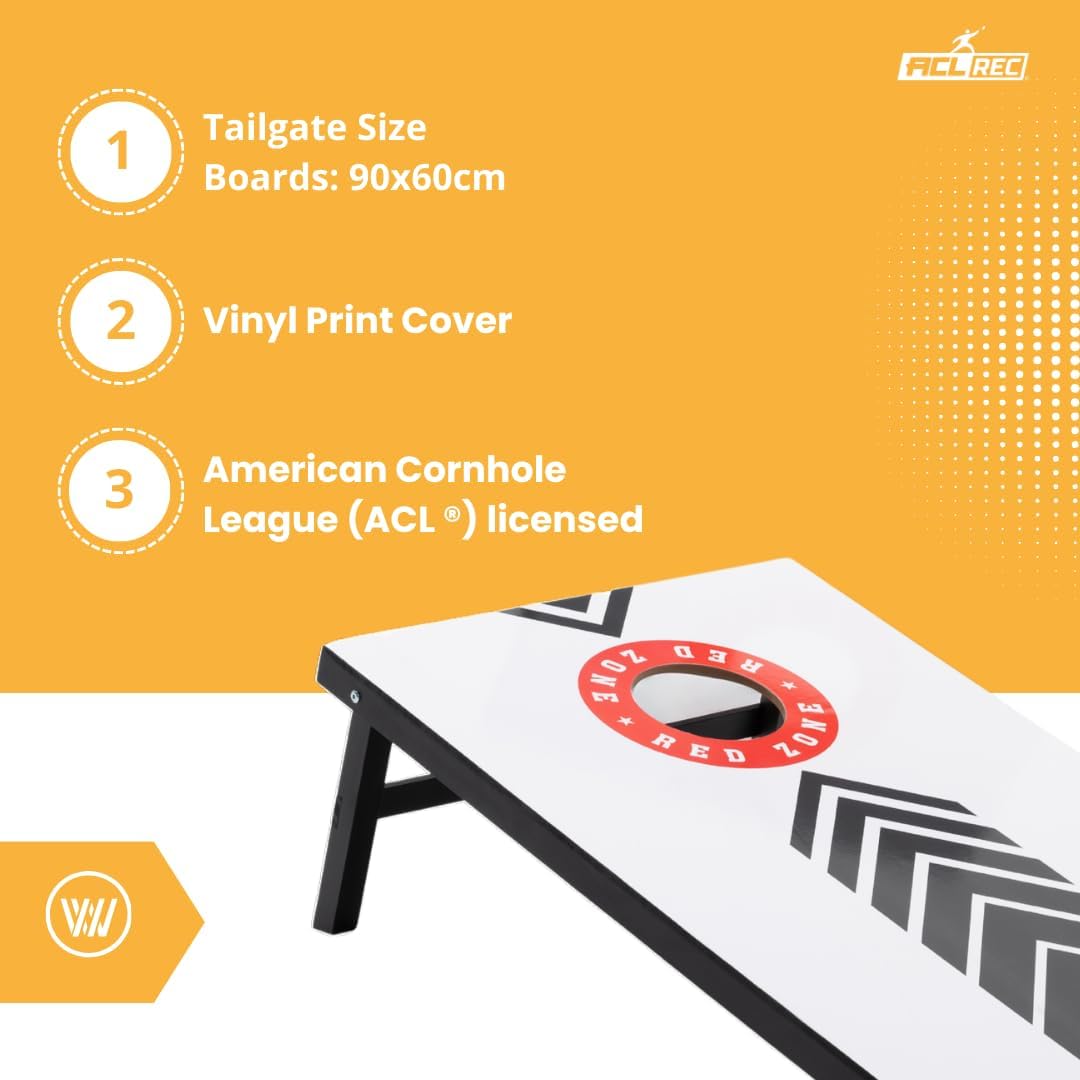Cornhole-Set inkl. Tragetasche, 90x60 MDF RED Zone inkl. Tragetasche