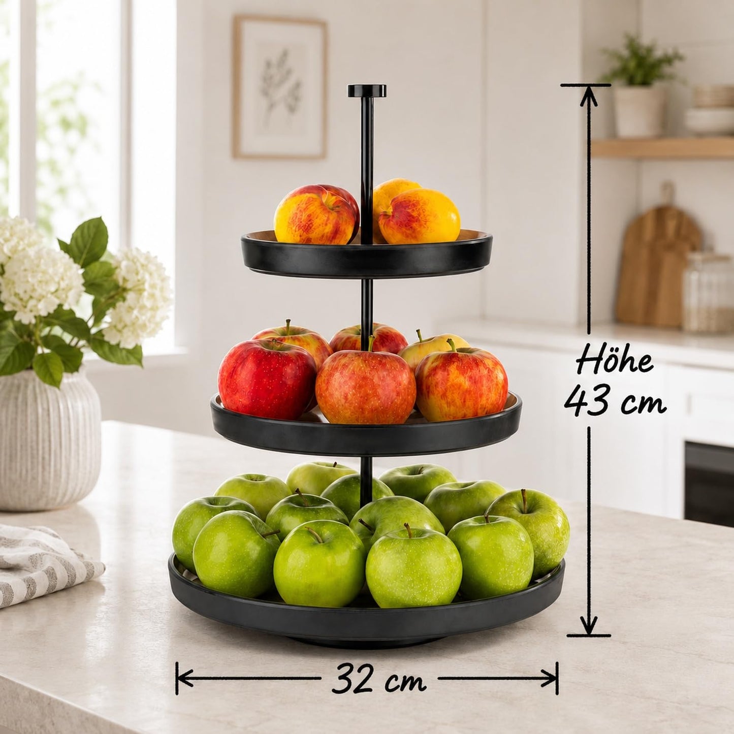 3-stufige Etagère Frida