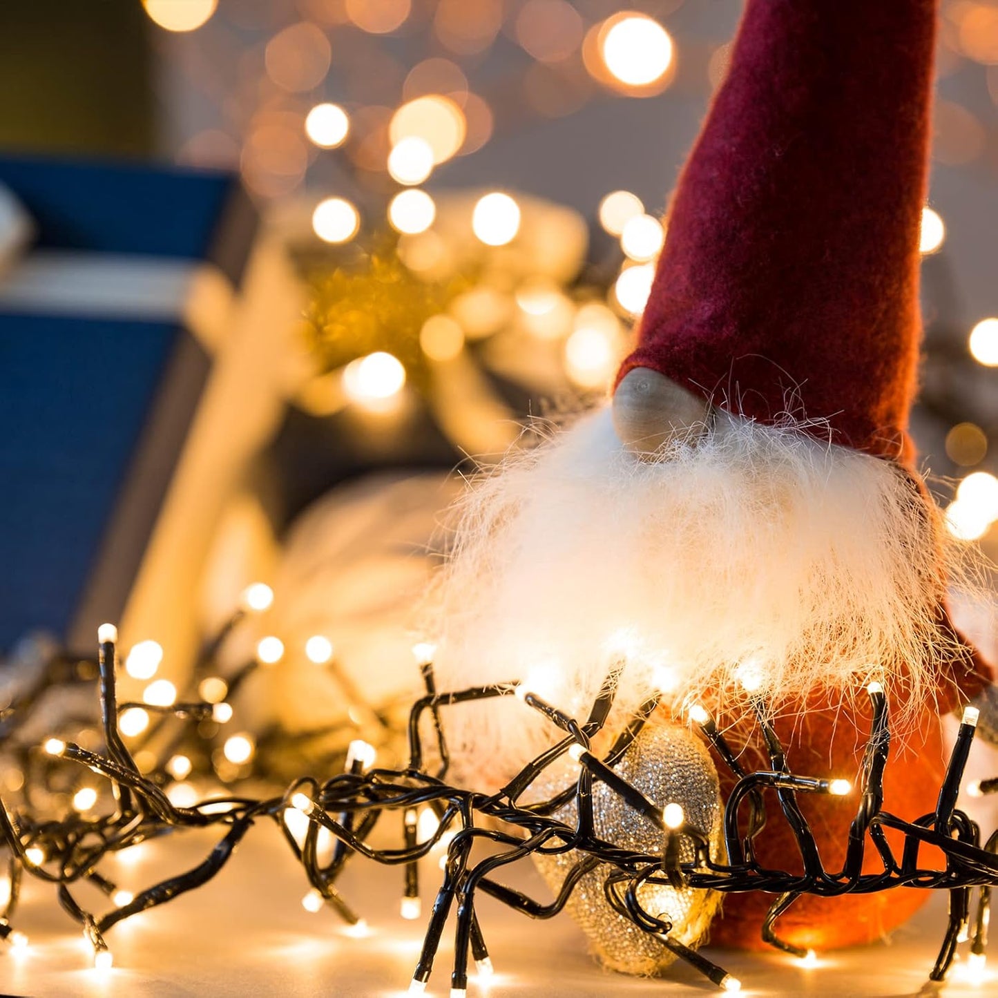 LED Weihnachtsbeleuchtung mit 8 Modi, Warmweiß 15m