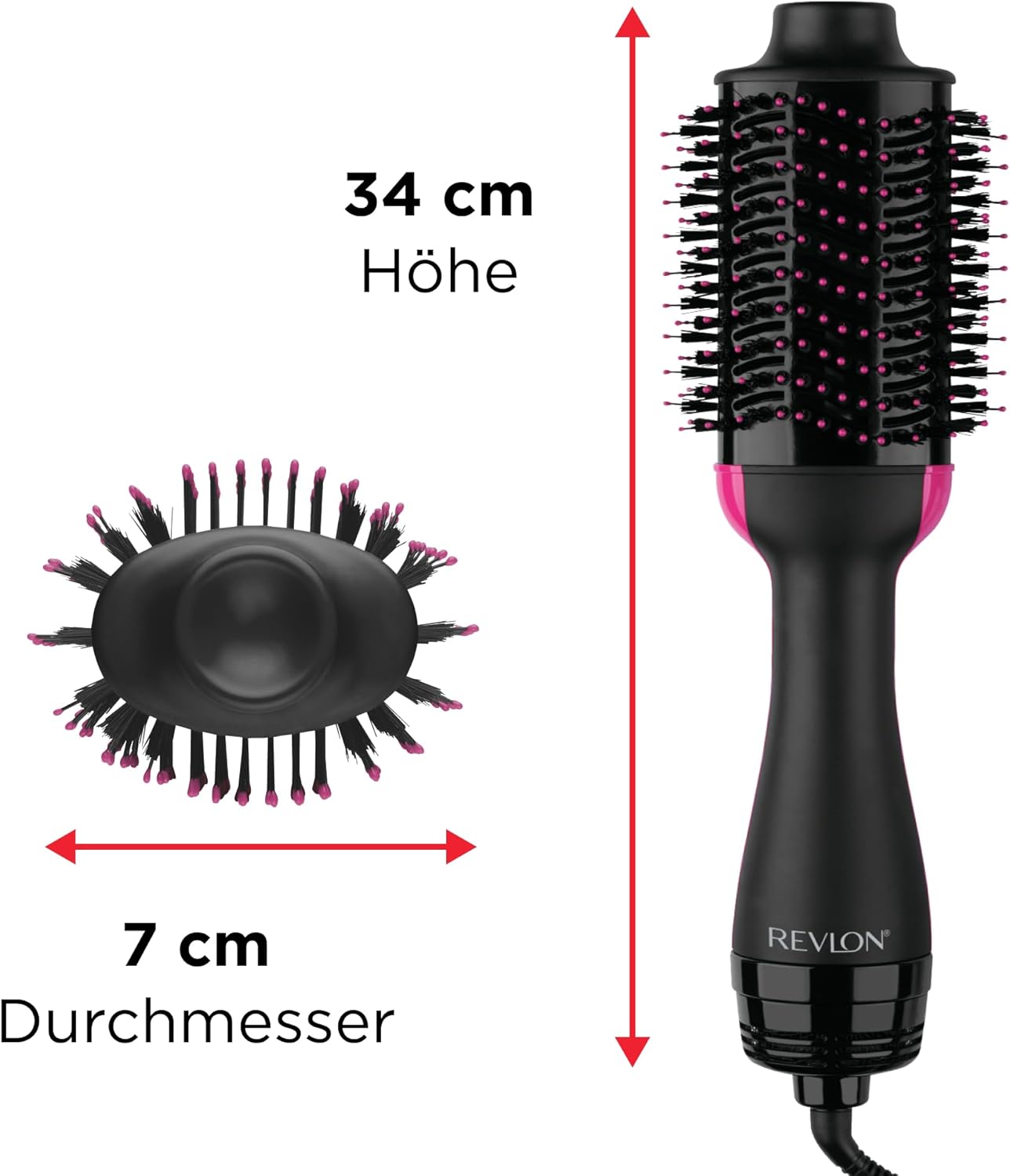 Salon One-Step - Haartrockner & Volumiser mit Kamm, Original mit Kamm zum Abteilen