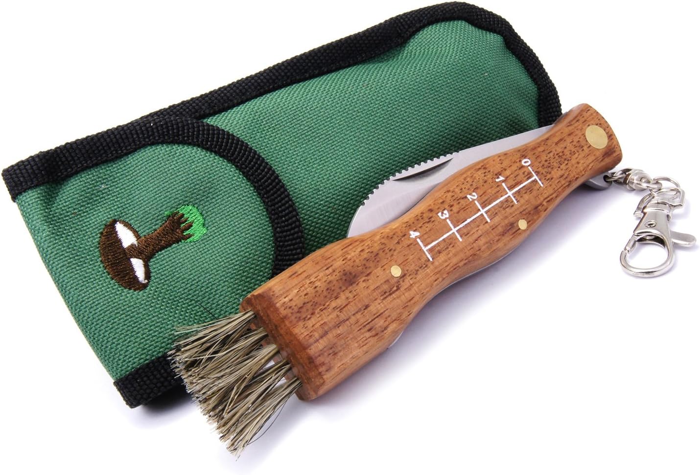 Pilzmesser mit Bürste für Pilzsammler