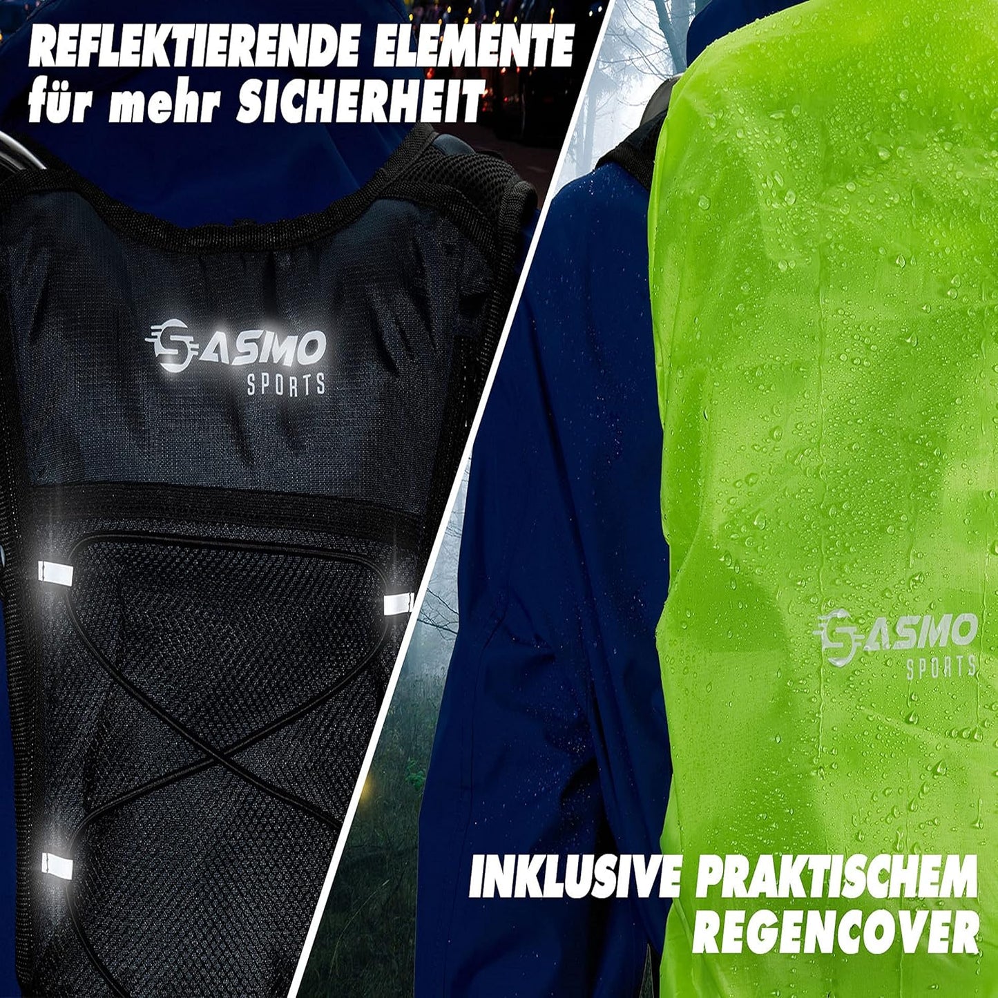 Ultraleichter Laufrucksack, Blau
