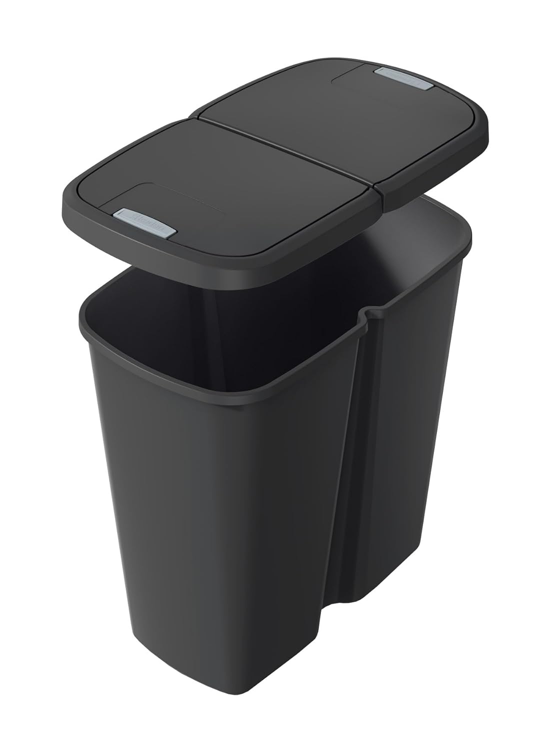 Duo Abfalleimer, schwarz / schwarz