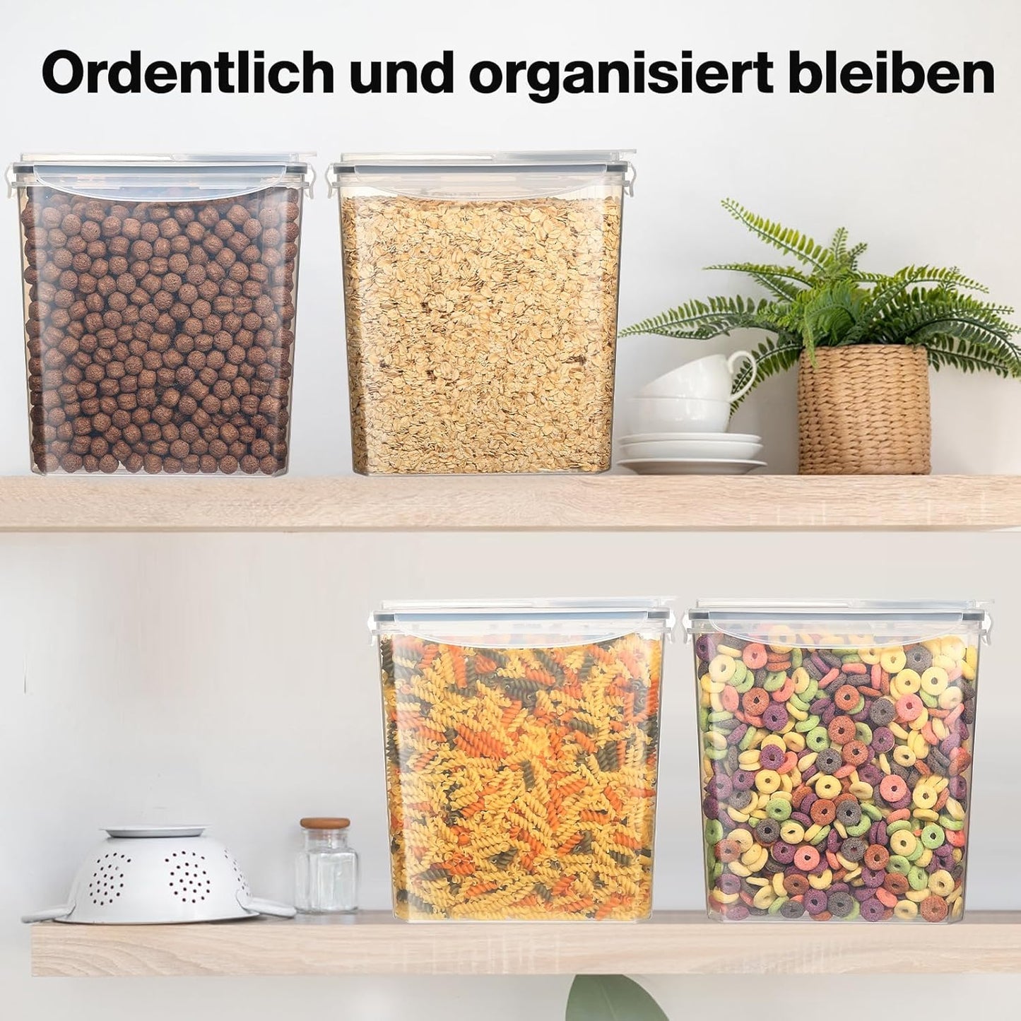 Vorratsdosen-Set luftdicht (6 Stück, 3.7L), YH-308-6PCS